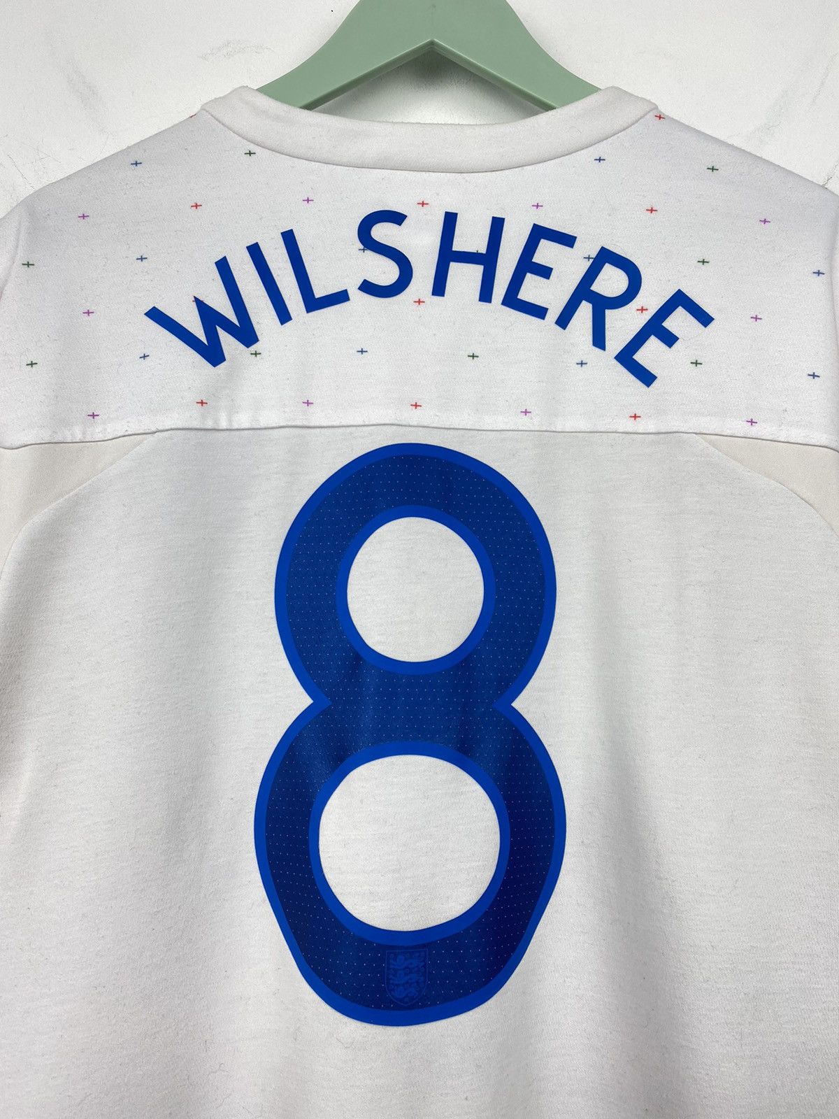 Umbro England Wilshere 2012 Football Soccer Jersey Italy Beckham Size US L / EU 52-54 / 3 - 9 Thumbnail