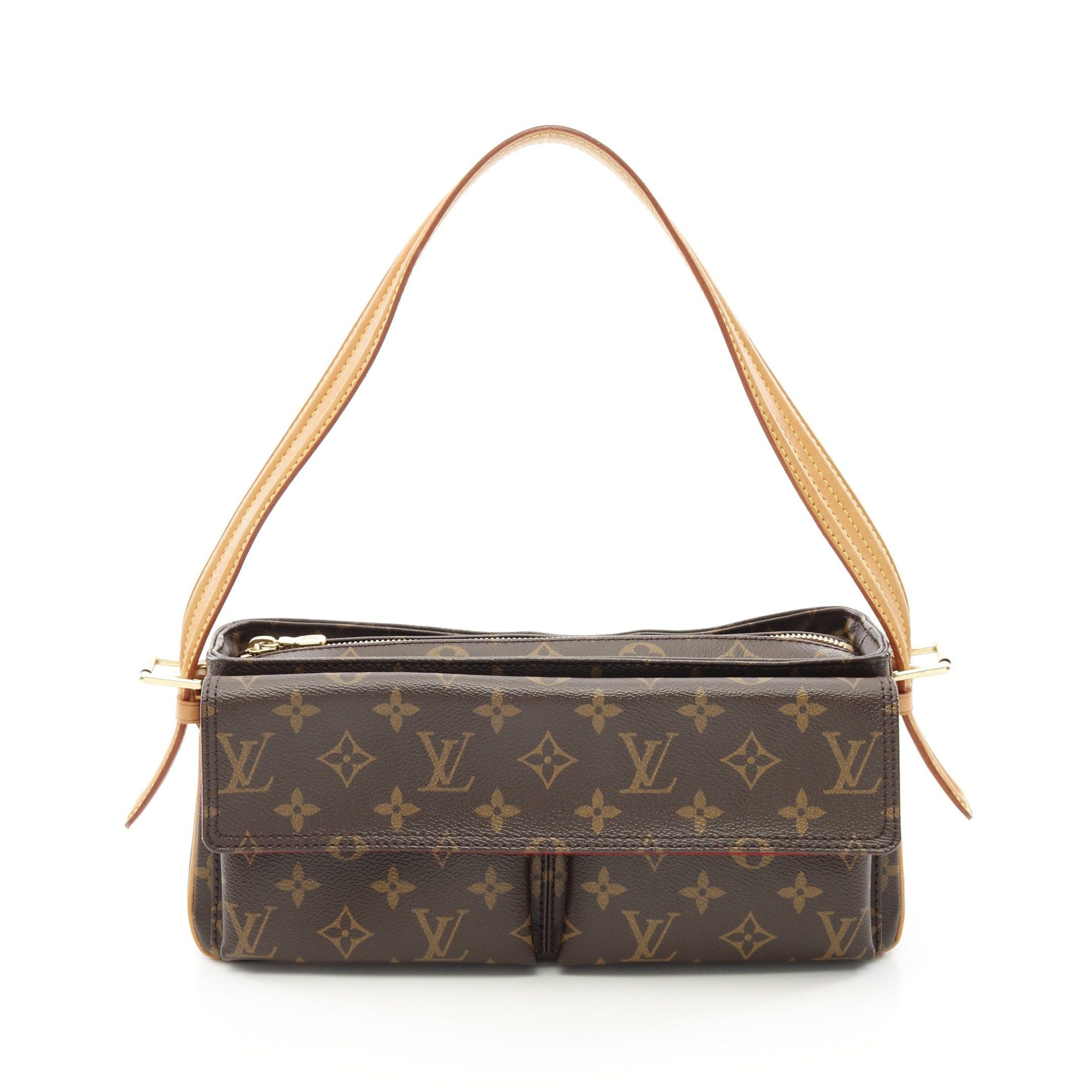 Louis Vuitton Louis Vuitton Vivacite Mm Monogram Shoulder Bag Leather Brown Size ONE SIZE - 1 Thumbnail
