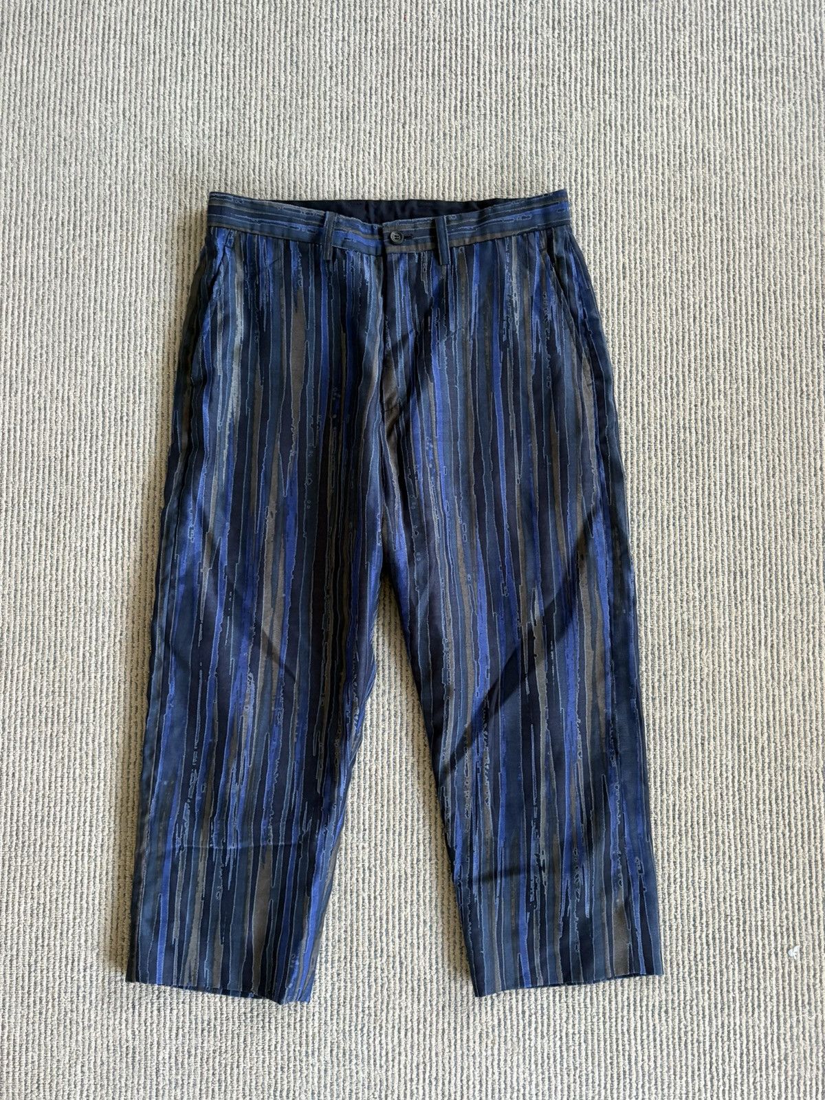 Issey Miyake Graphic Print Cropped Pants Size US 30 / EU 46 - 1 Thumbnail