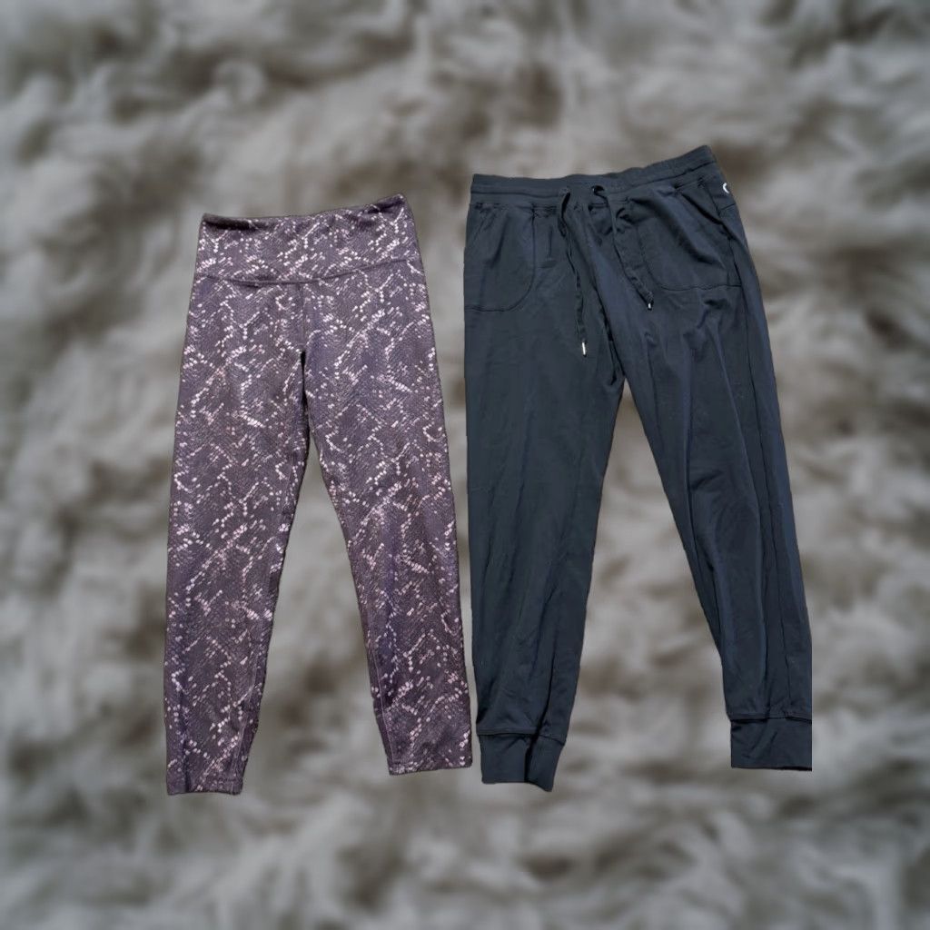 Zyia Leggings & Jogger Lot Of 2 Women's Size L Multicolor Cargo