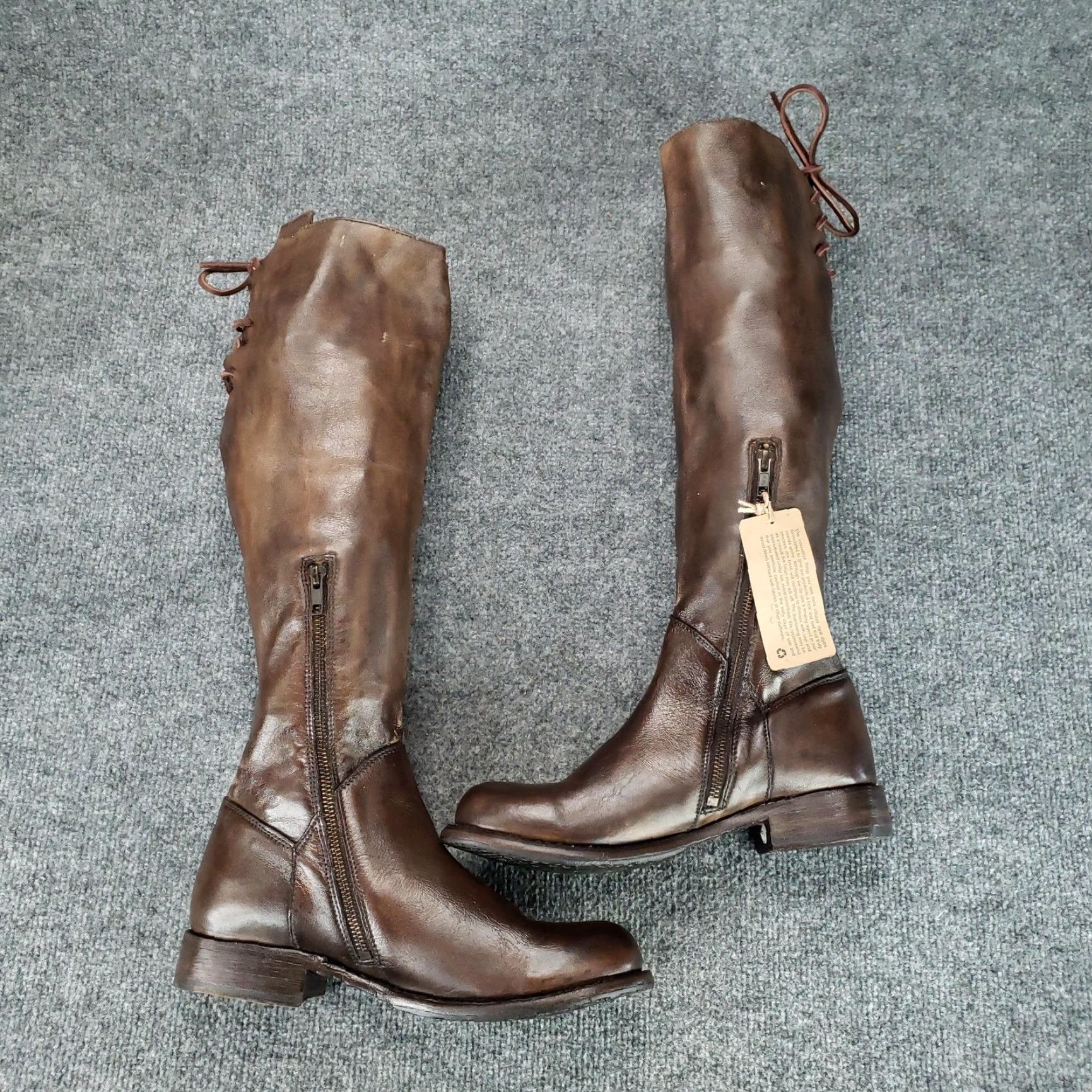 Bed Stu VINTAGE Bed Stu Boots Womens 8 Brown Leather Riding Knee High 3518 Tall Knee High Riding Boot Women Brown Leather Size US 8 / IT 38 - 5 Thumbnail