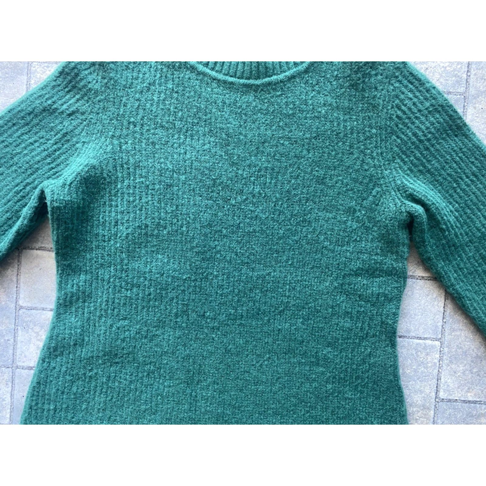 Talbots VINTAGE? Wait it's NWT New Talbots Ribbed Turtleneck Sweater Dress Green Women’s Large Size L / US 10 / IT 46 - 4 Thumbnail