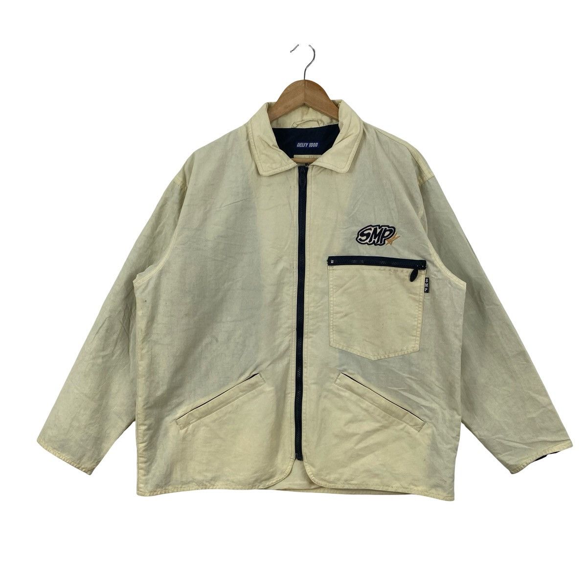 Vintage Vintage SMP DEFY 1000 Designed By Sporty Zip Up Work Jacket Size US XXL / EU 58 / 5 - 4 Thumbnail