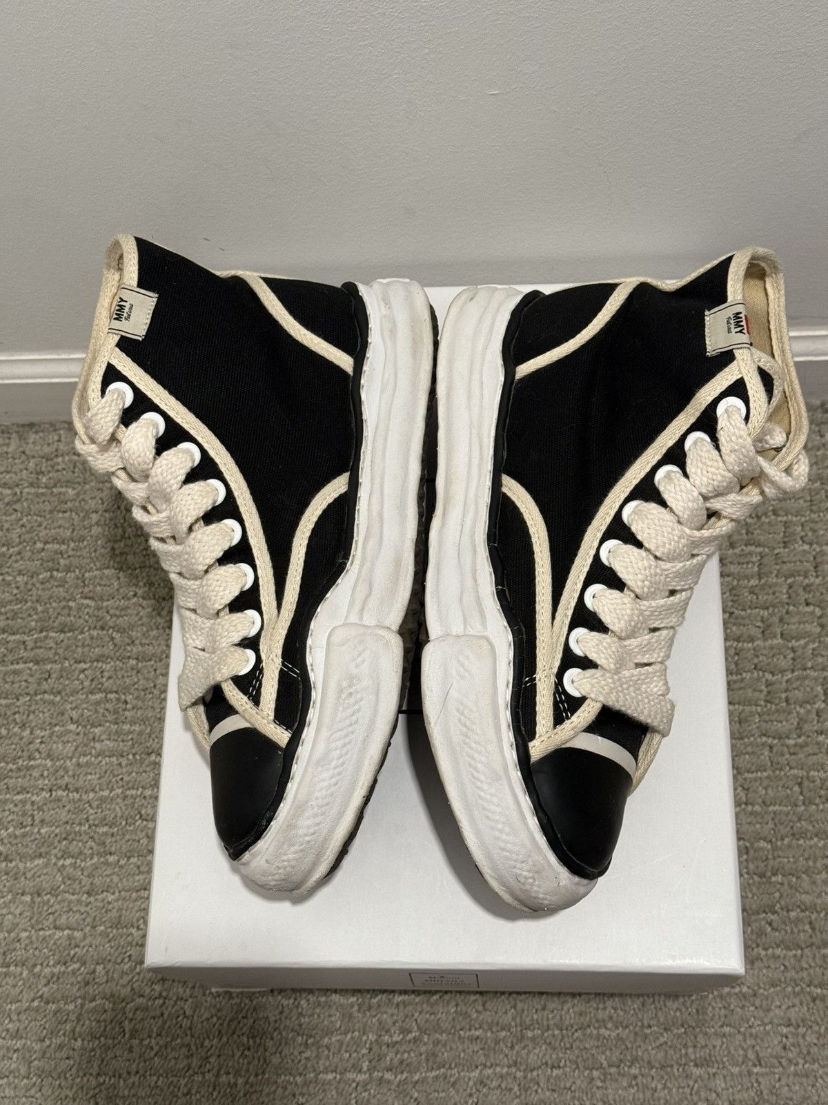 Maison MIHARA YASUHIRO Maison MIHARA YASUHIRO Canvas High Top Sneaker Size US 8 / EU 41 - 1 Thumbnail
