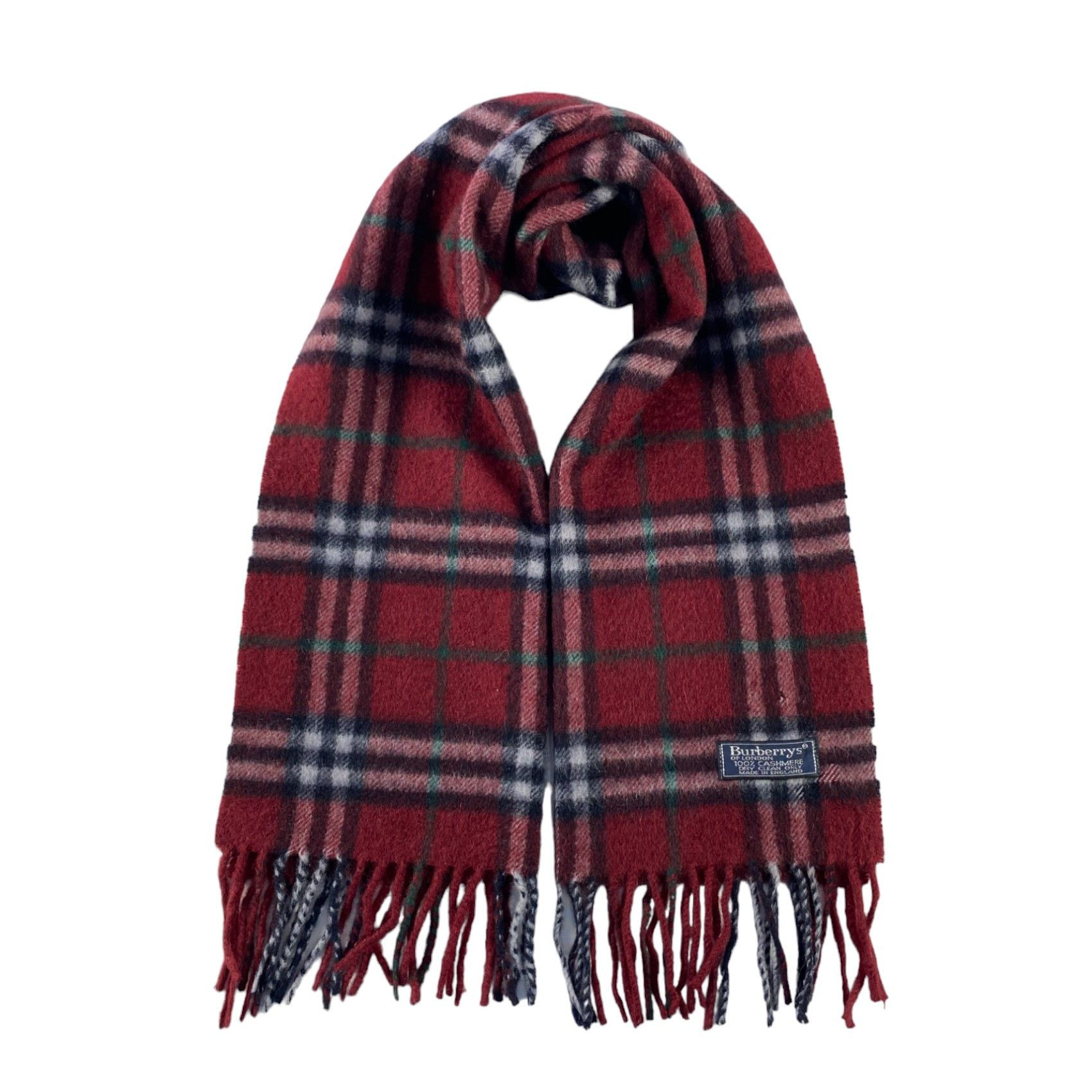 Burberry × Vintage Burberry Scarf / Muffler / Neckwear - WW1574 Size ONE SIZE - 1 Thumbnail
