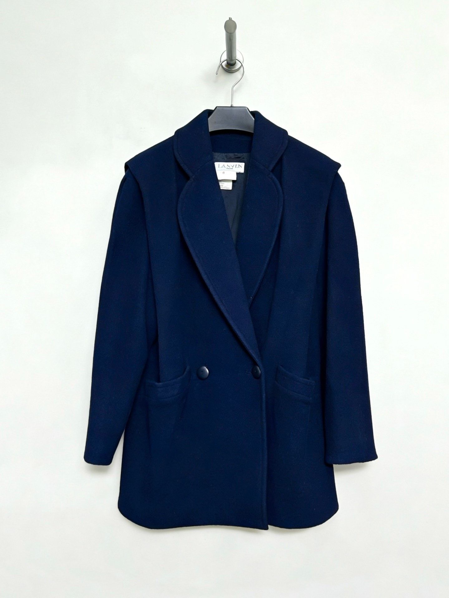 Lanvin Lanvin 1980's Wool Coat Size US XXS / EU 40 - 1 Thumbnail