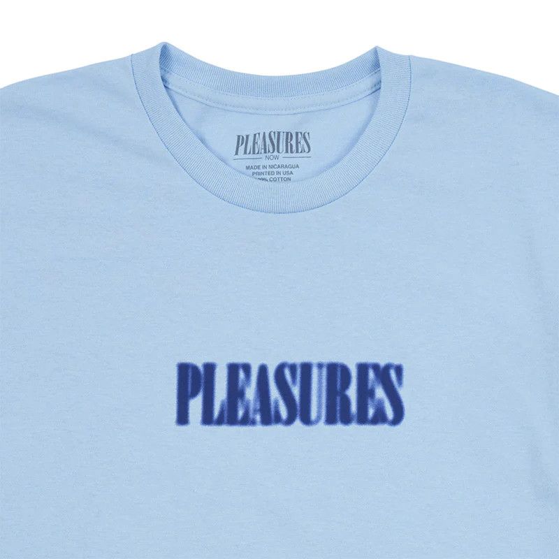 Pleasures Pleasures Blurry Logo Tee UNC Carolina Blue Size US S / EU 44-46 / 1 - 3 Thumbnail