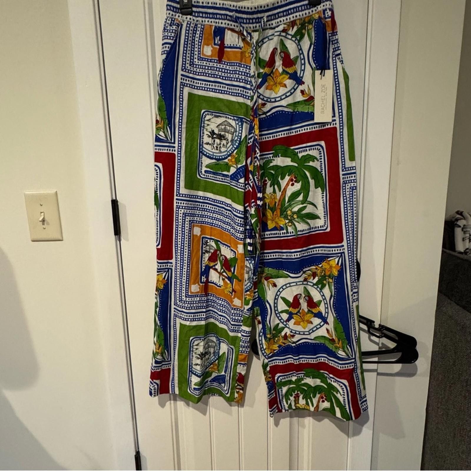 Other Rachel Zoe Tropical Printed Outfit-Pants/Shirt Size S / US 4 / IT 40 - 4 Thumbnail