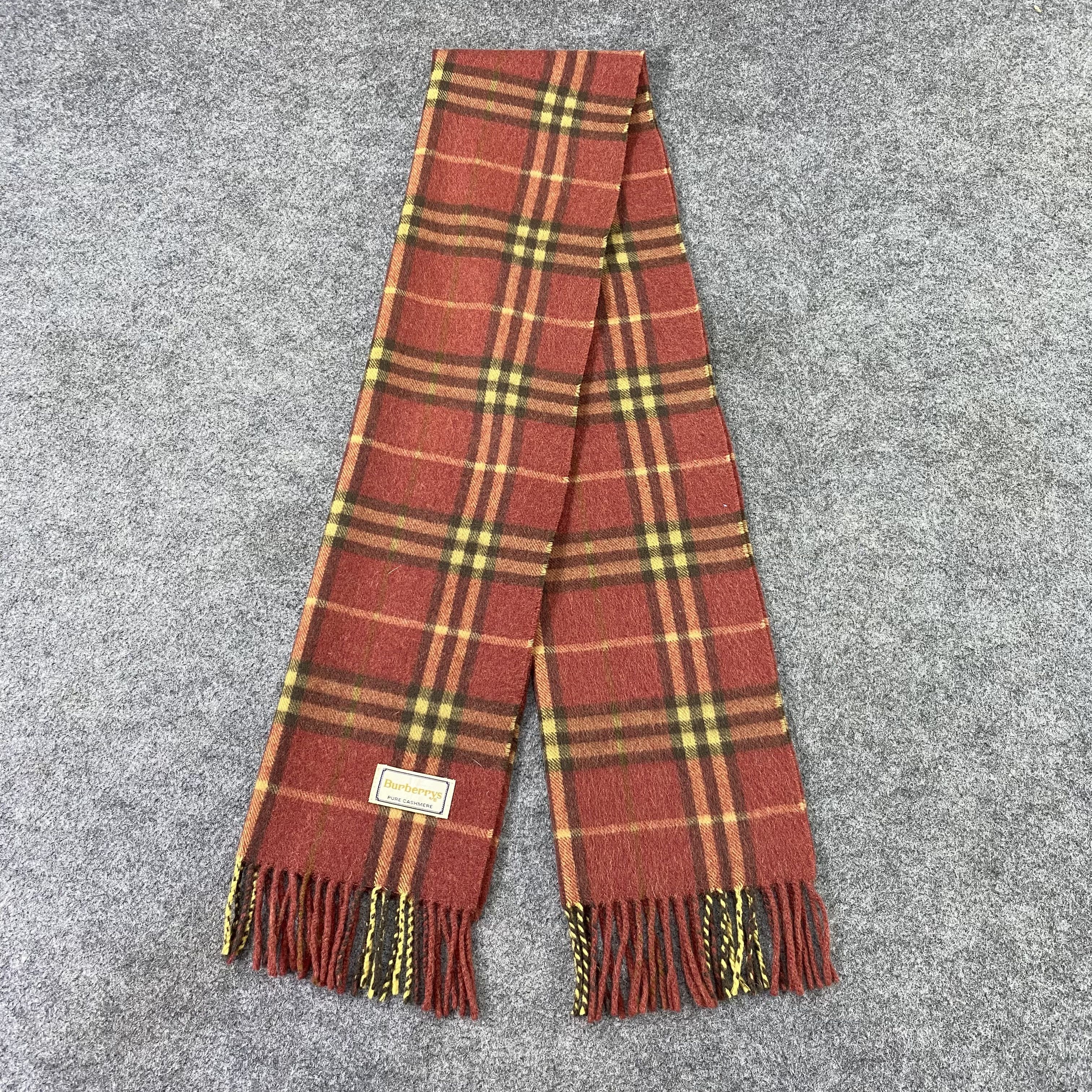 Burberry Burberry Cashmere Muffler / Scarf / Neckwear-T1519 Size ONE SIZE - 4 Thumbnail