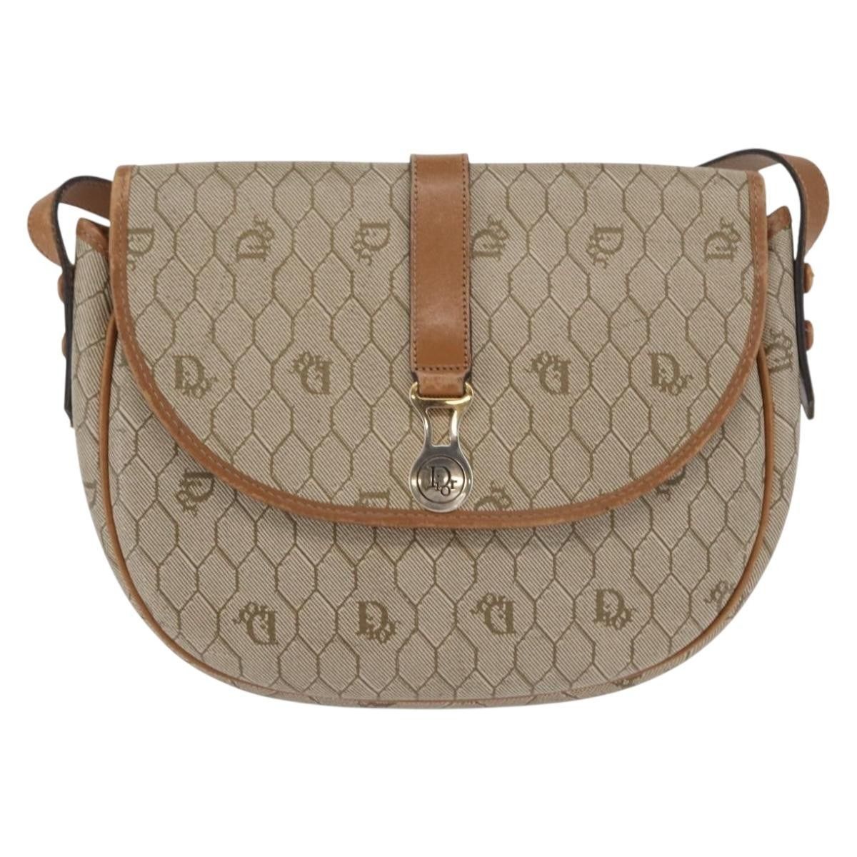 Dior Christian Dior Vintage Honeycomb Canvas and Leather Size ONE SIZE - 1 Thumbnail