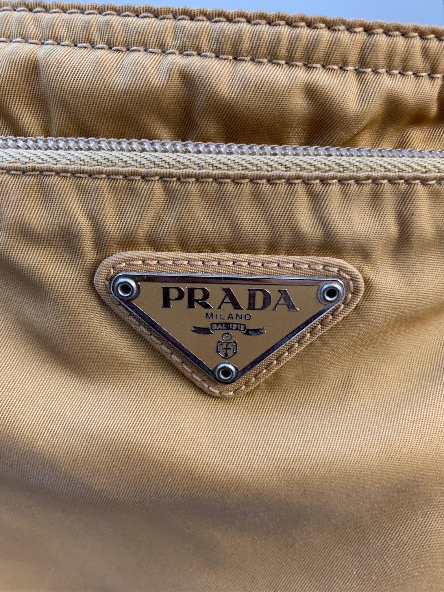 Prada Prada Nylon Messenger Bag In Golden Mustard Size ONE SIZE - 3 Thumbnail