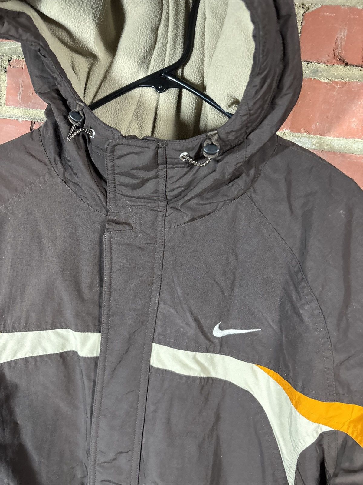Nike Vintage Y2K Nike Swoosh Winter Jacket Zip Up Mens Large Size US M / EU 48-50 / 2 - 2 Thumbnail