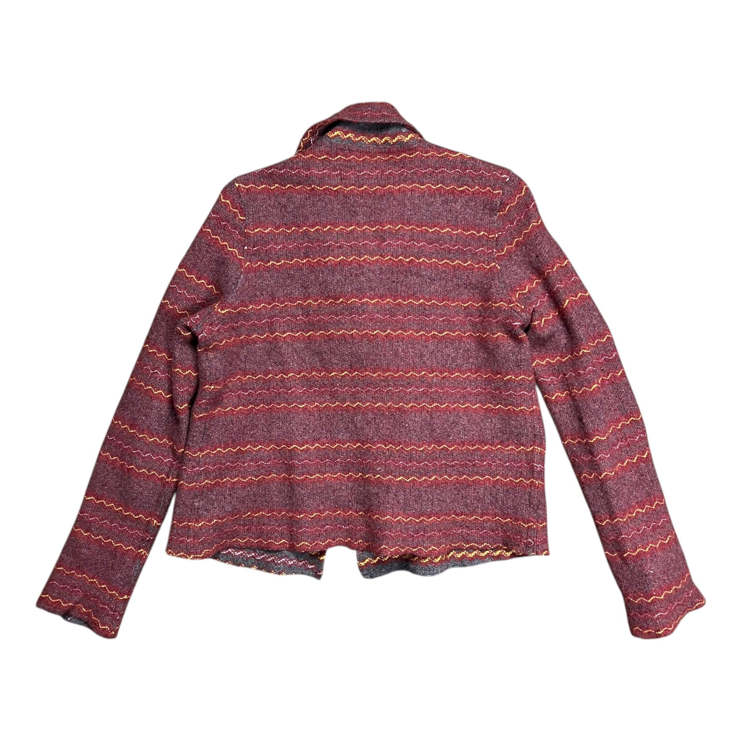 Vintage Vittori Lotti Striped Italian Wool Jacket - S Size S / US 4 / IT 40 - 6 Thumbnail