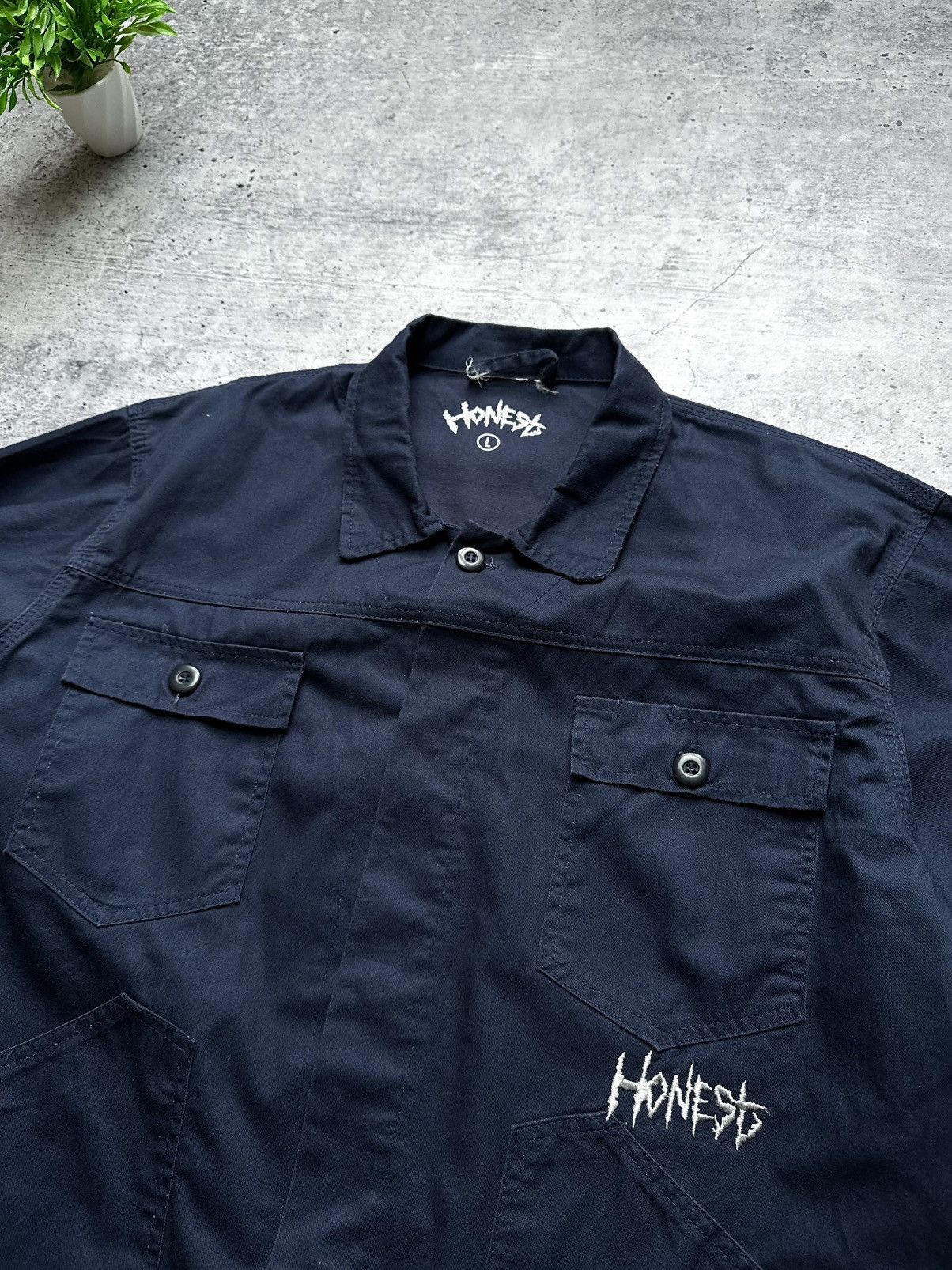 Vintage Vintage 90s Honest Hunan Made Work Travis Y2K Jacket Size US L / EU 52-54 / 3 - 5 Thumbnail