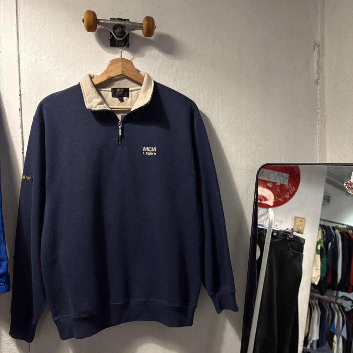 MCM Vintage MCM Halfzipper Sweater Size US M / EU 48-50 / 2 - 2 Thumbnail