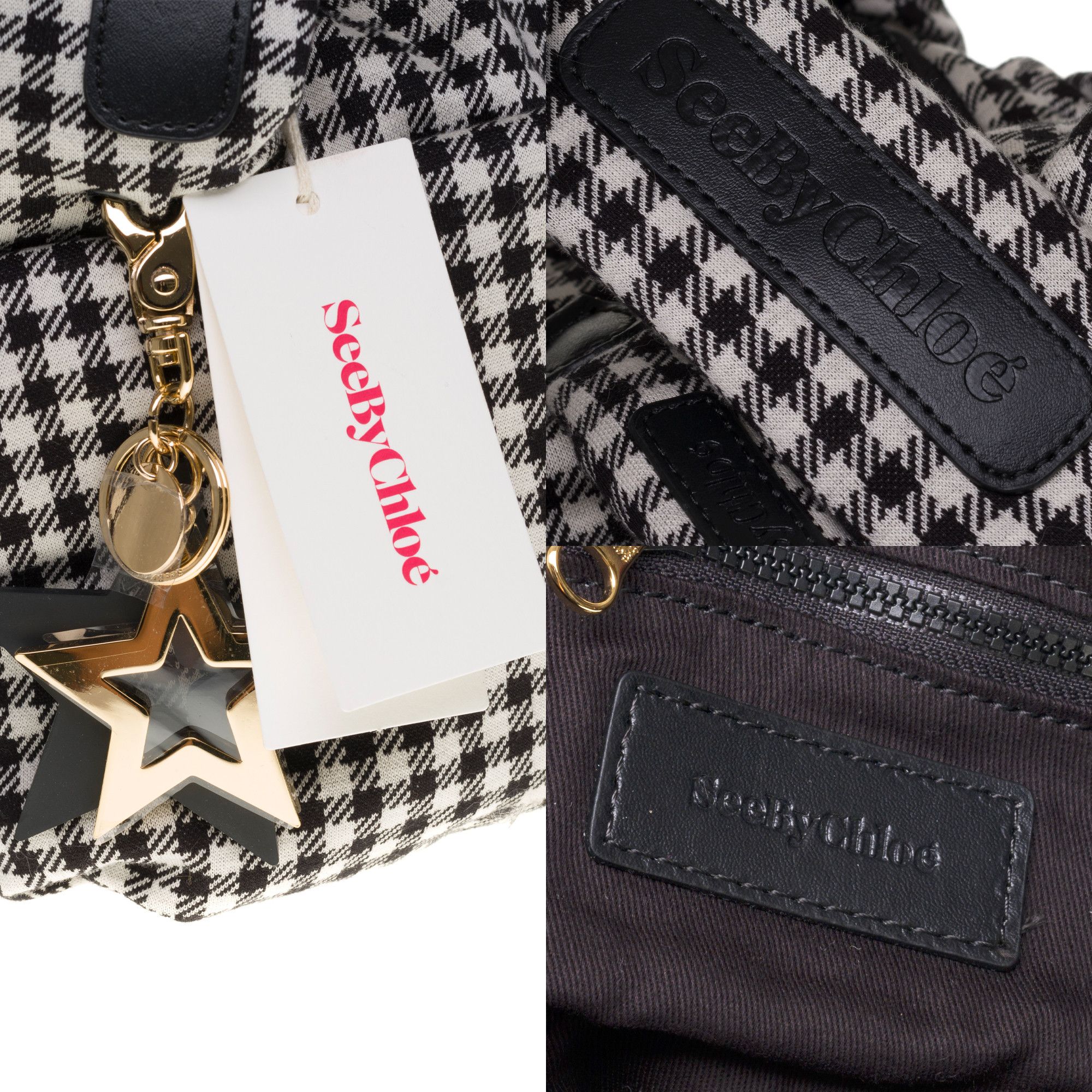 Chloe CHLOE Bag in Black & White Cotton Size ONE SIZE - 5 Thumbnail