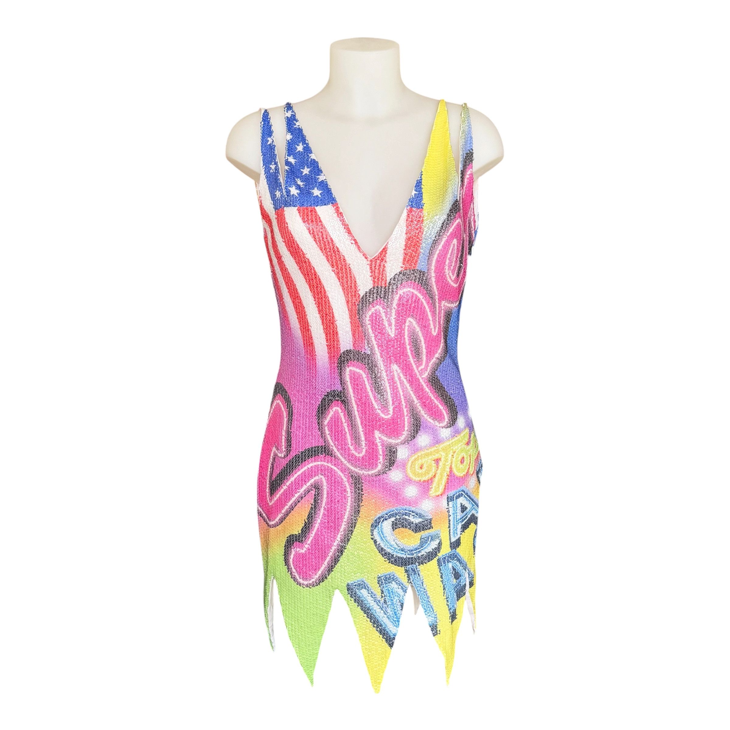Moschino Moschino S/S 2016 Sequin Tulle Dress Size M / US 6-8 / IT 42-44 - 1 Thumbnail