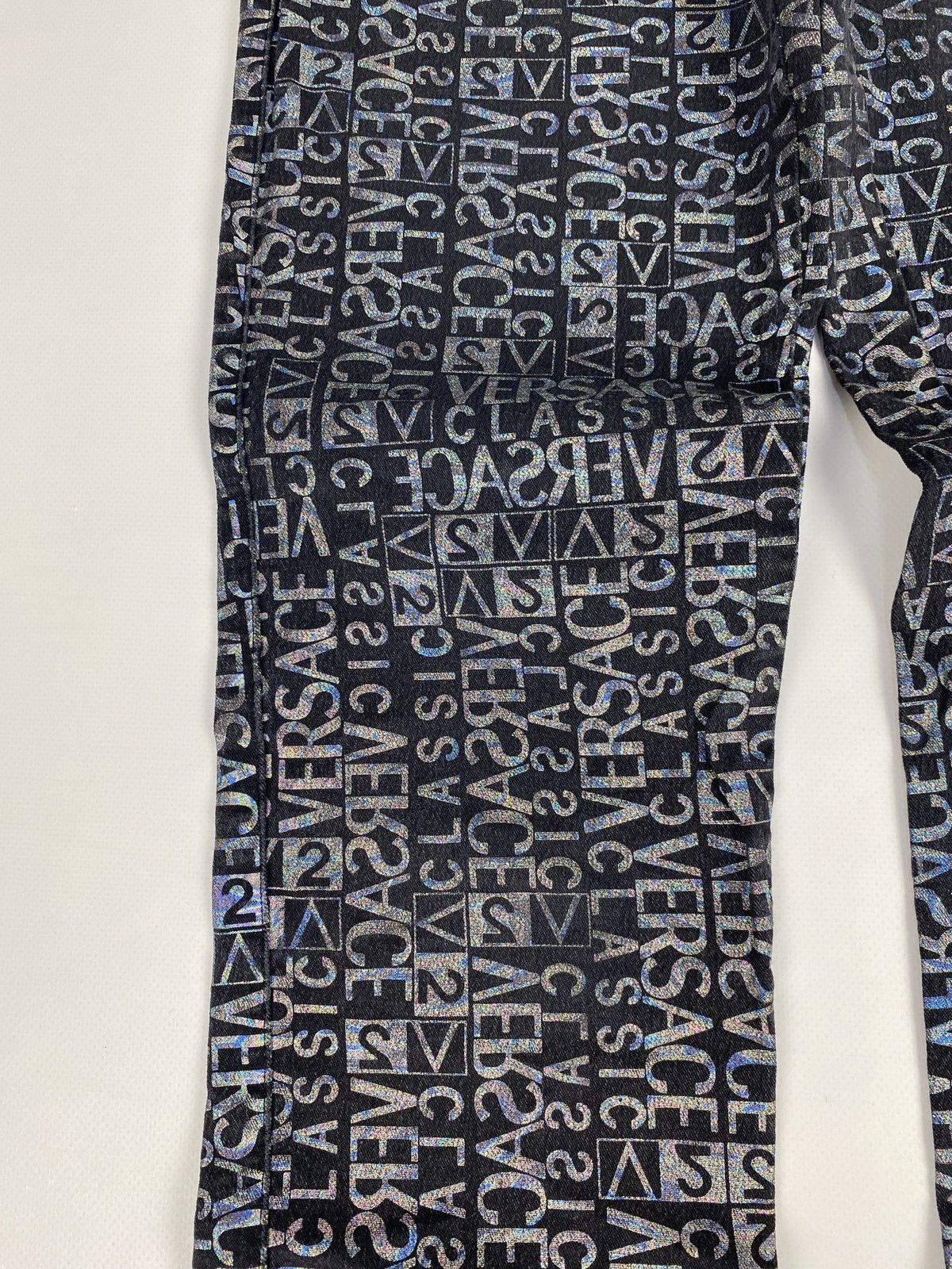 Versace Versace Monogram Printed Avant Garde Japanese Jeans Size 22" - 5 Thumbnail