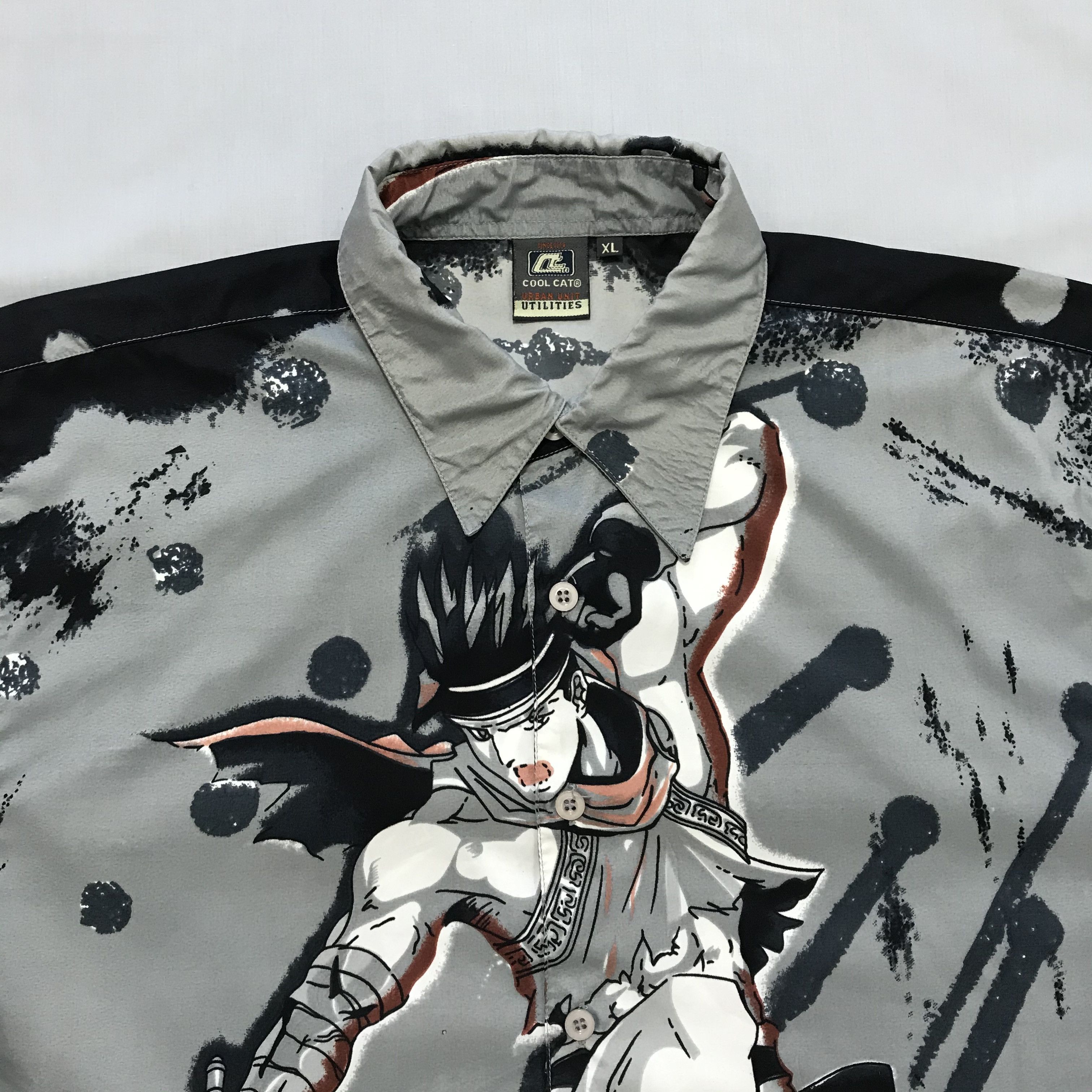 Anime NARUTO Vintage Anime Crazy Shirt Hawaiian Samurai Allover Size US XL / EU 56 / 4 - 3 Thumbnail