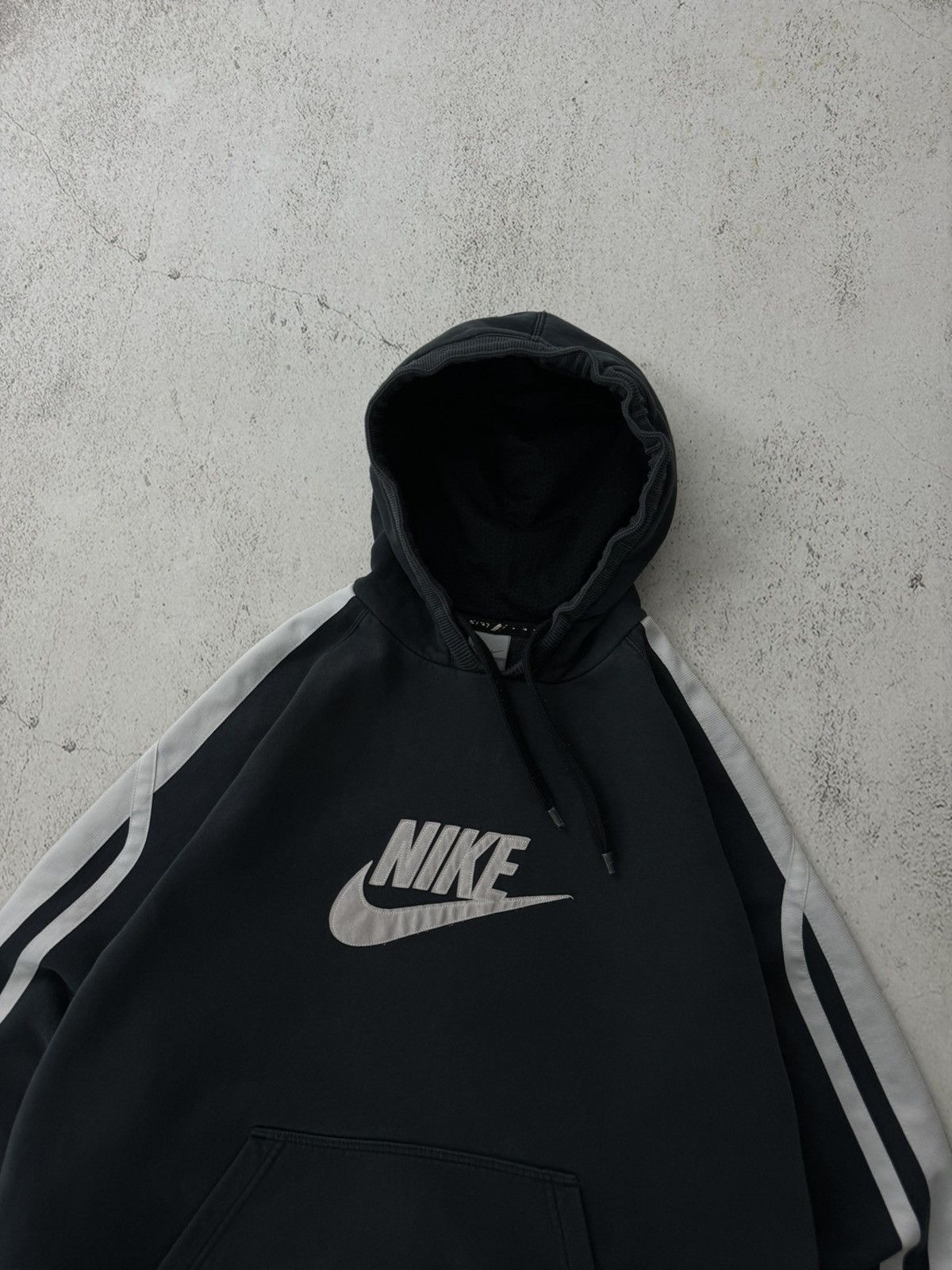 Nike × Vintage Nike Vintage Big Logo Swoosh Hoodie Size US XL / EU 56 / 4 - 4 Thumbnail
