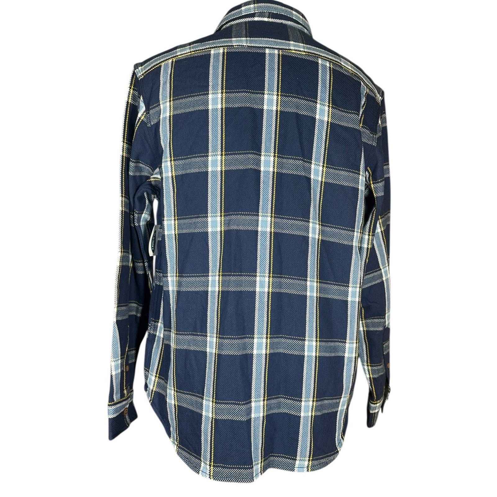 Old Navy Old Navy Mens Blue Plaid Lightly Lined Flannel Shirt Size L Size US L / EU 52-54 / 3 - 5 Thumbnail
