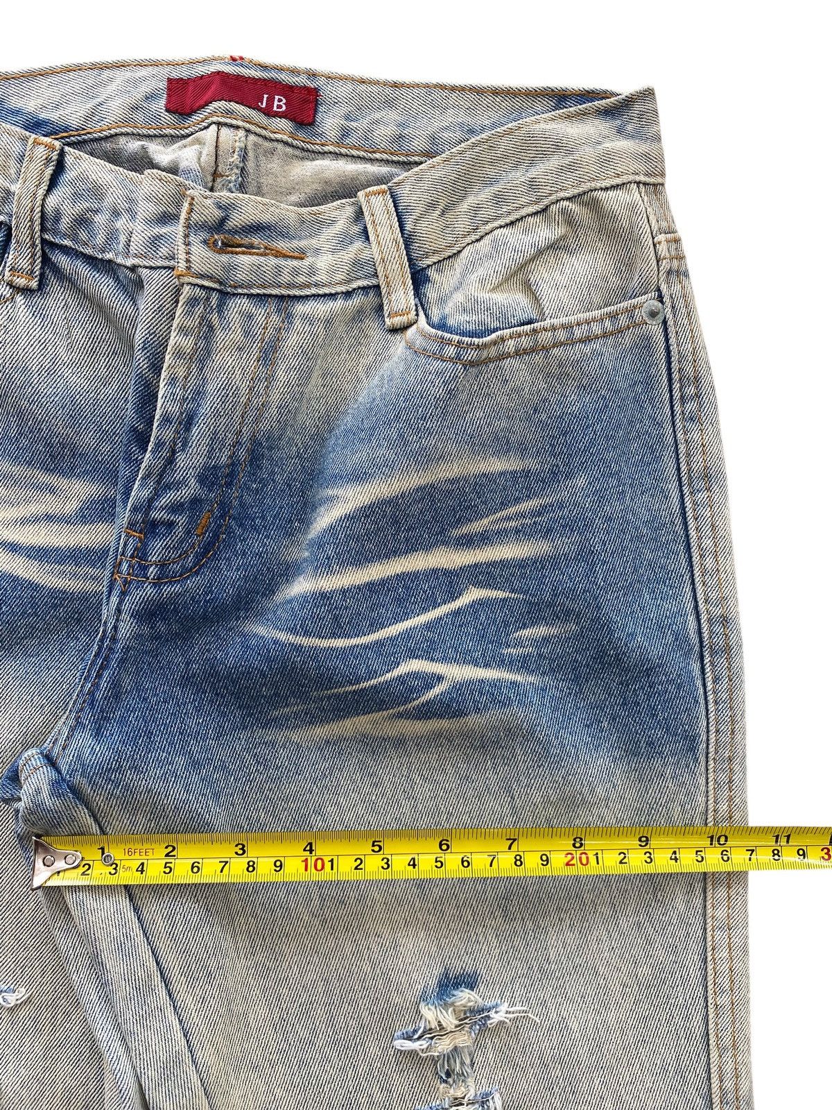 Japanese Brand JB Brenda Acid Wash Distressed Style Boot Cut Jeans Size US 28 / EU 44 - 7 Thumbnail