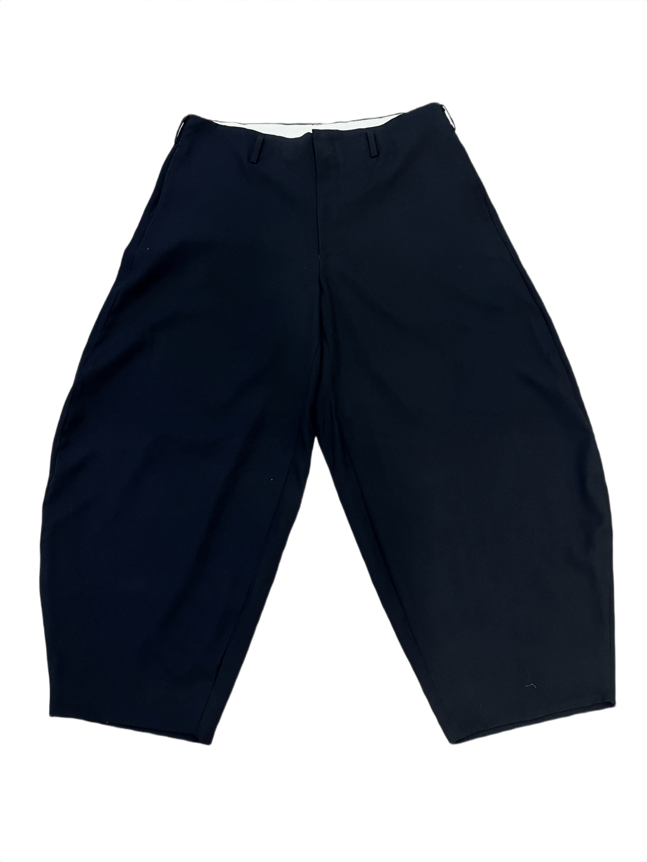 Comme des Garcons Homme Plus Gabardine Wool Loose Leg Tailored Pants Size US 34 / EU 50 - 1 Thumbnail