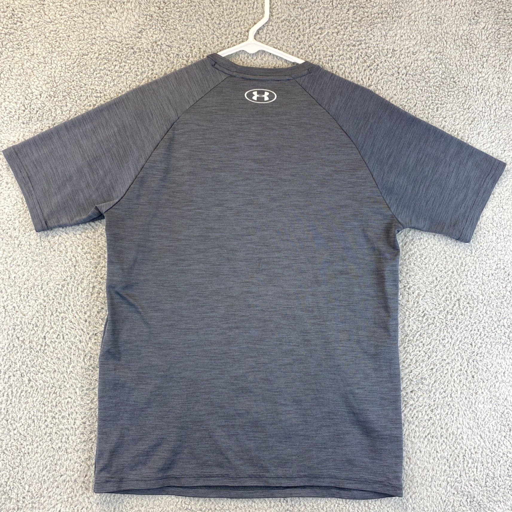 Under Armour Under Armour HeatGear Shirt Mens S Short Sleeve Gray 52-9 Running Pullover Casual Activewear Size US S / EU 44-46 / 1 - 6 Thumbnail