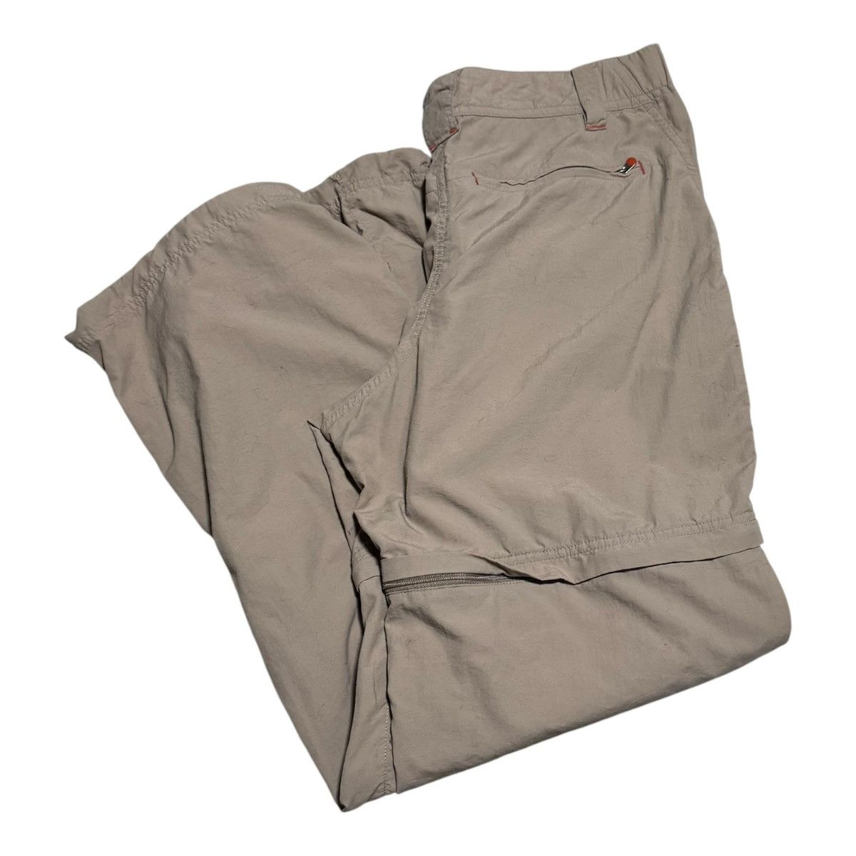 L.L. Bean L.L. Bean 100% Nylon Tan/Khaki Convertible Pants 33x28.5 Size 33" - 1 Thumbnail