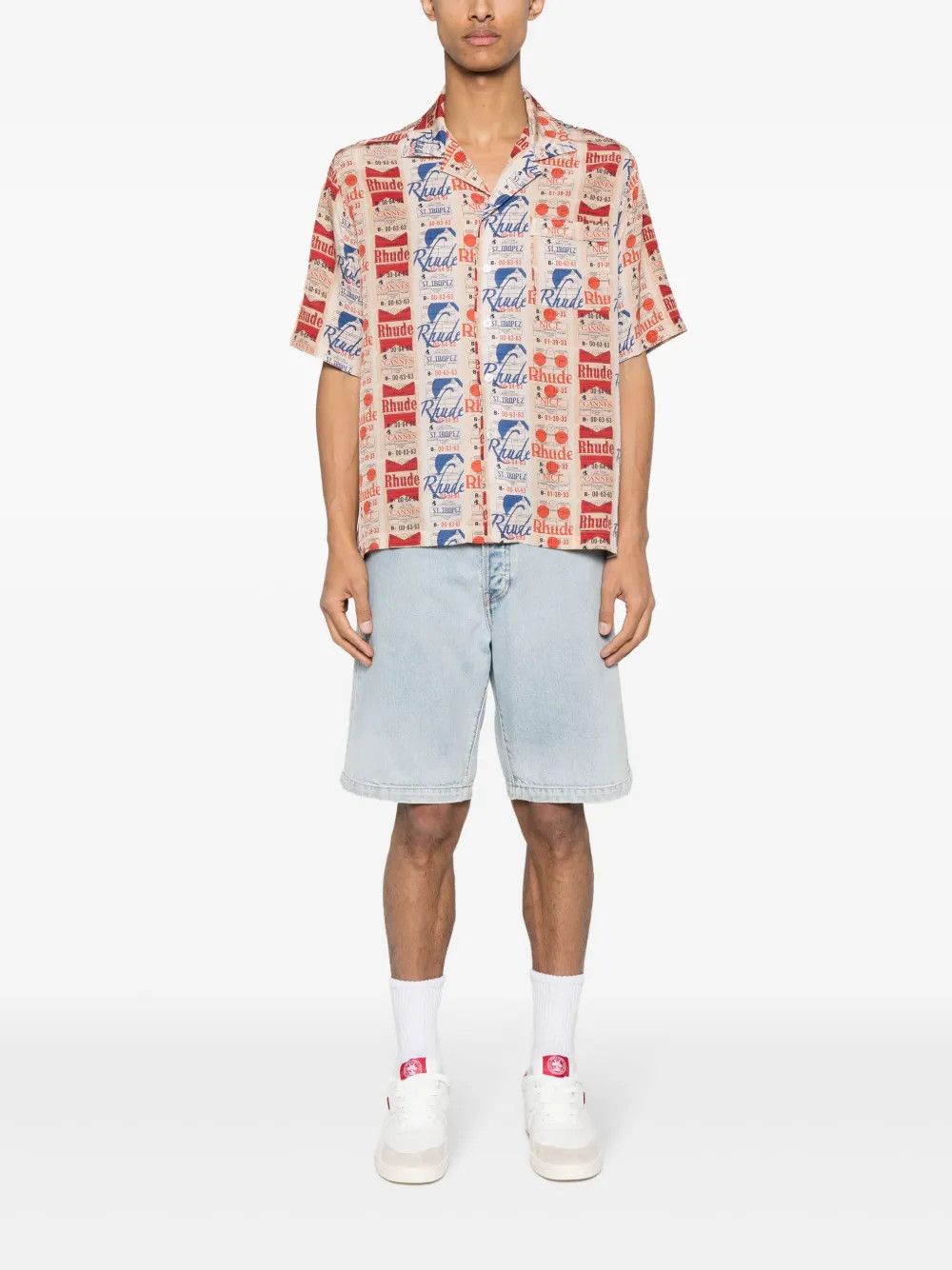 Rhude o1mle1025 Voyage DE Rhude Silk Shirt in Multicolor Size US S / EU 44-46 / 1 - 2 Thumbnail