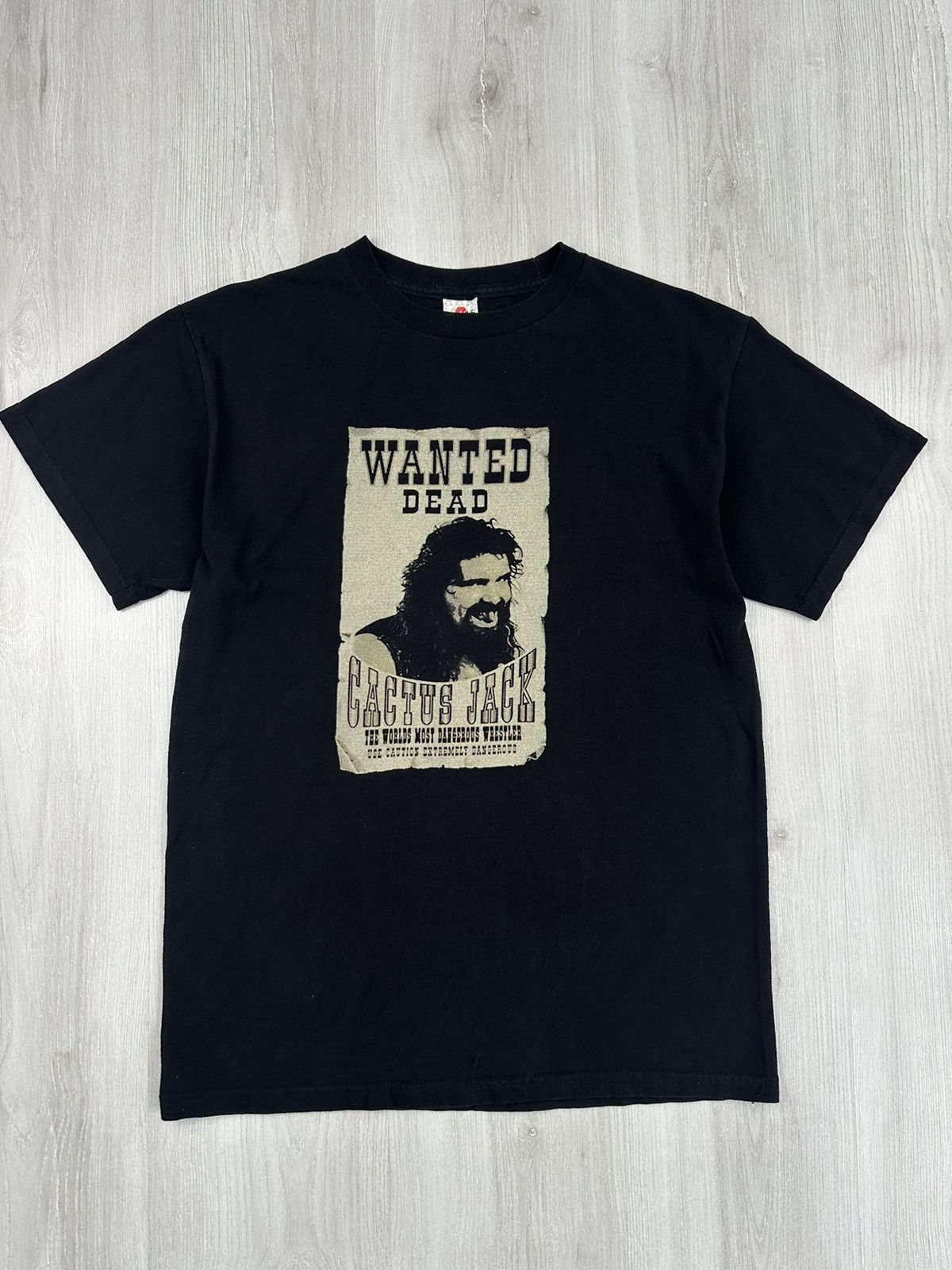 Travis Scott × Vintage × WWE Vintage Cactus Jack Wrestling T-shirt
