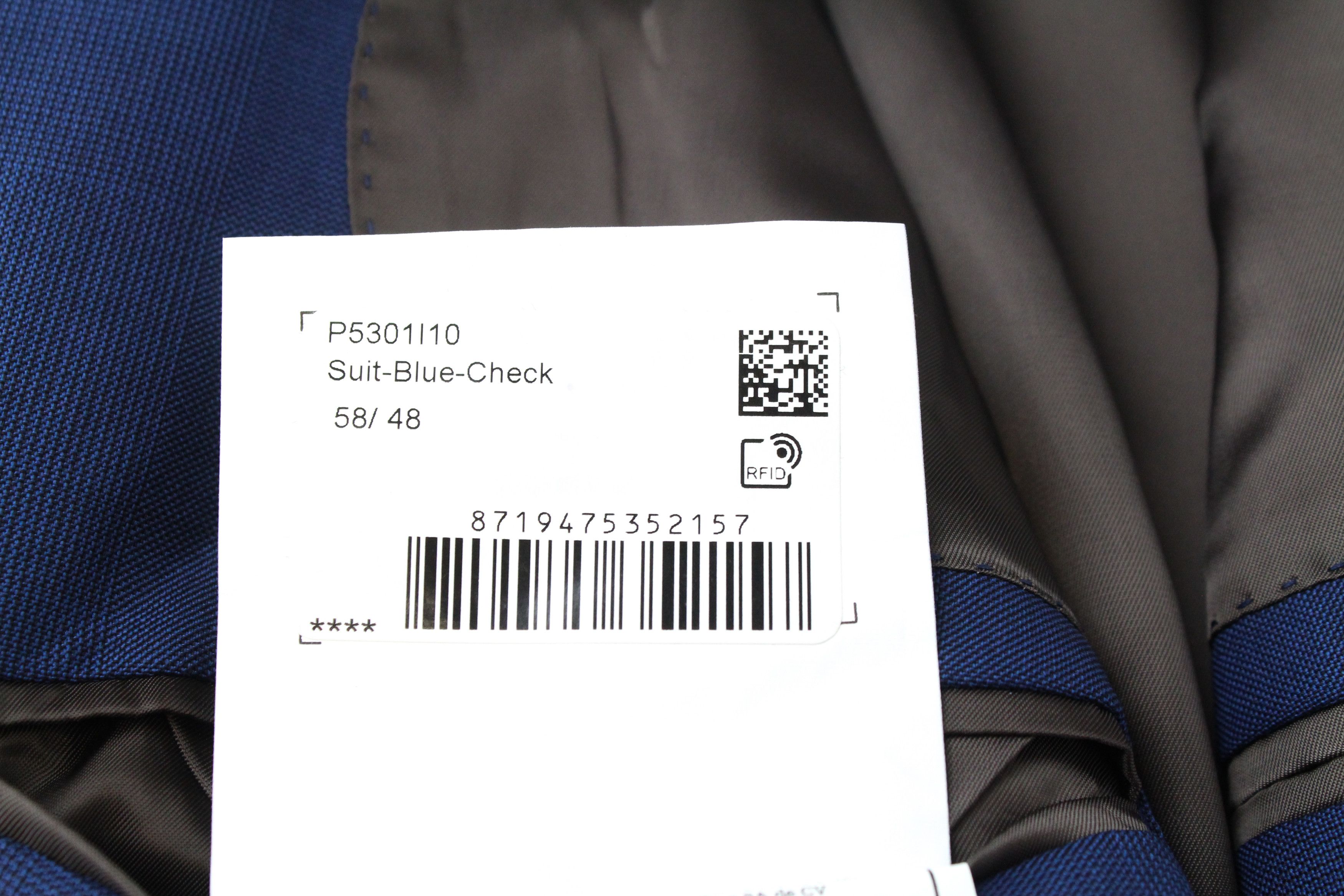 Suitsupply LAZIO UK48R Wool Super 110's Blue Slim Blazer 59915 Size 48R - 6 Thumbnail