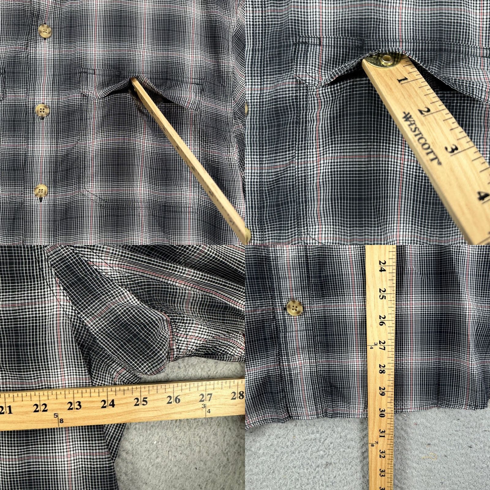 Duluth Trading Company Duluth Trading Co. Untucked Mens Convertible Shirt XL Blue Flap Pocket Size US XL / EU 56 / 4 - 8 Thumbnail