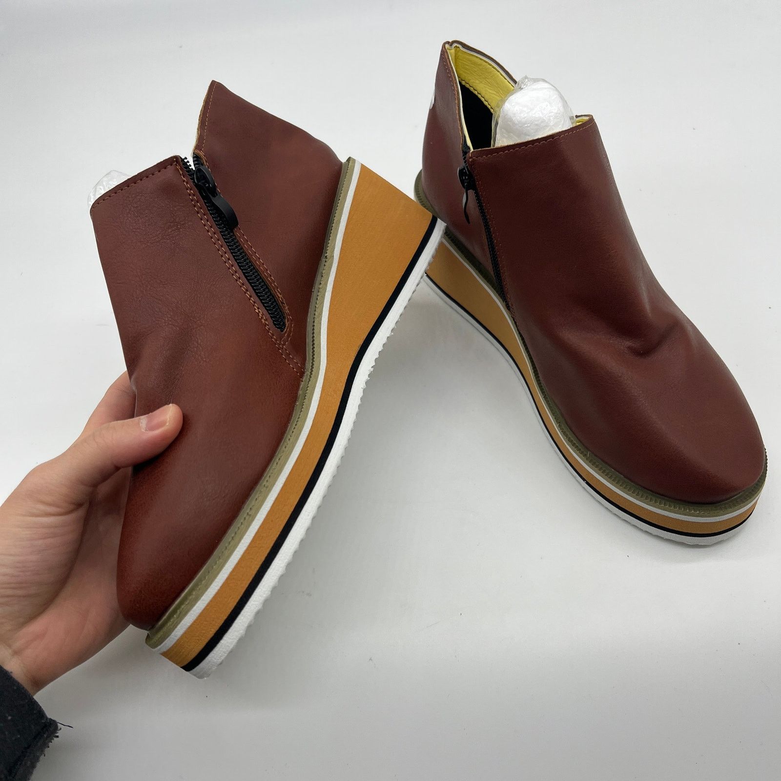 Other Ankle Boots Round Toe Casual Comfortable Size US 8 / IT 38 - 4 Thumbnail