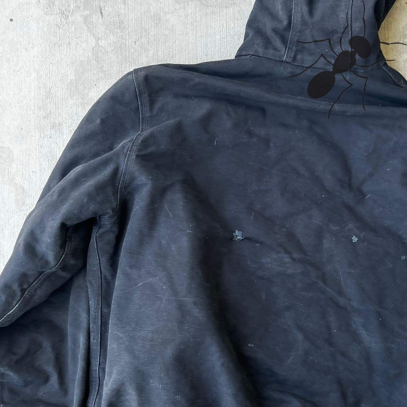 Carhartt × Vintage Carhartt J140 BLK back hooded work wear jacket Size US L / EU 52-54 / 3 - 5 Thumbnail