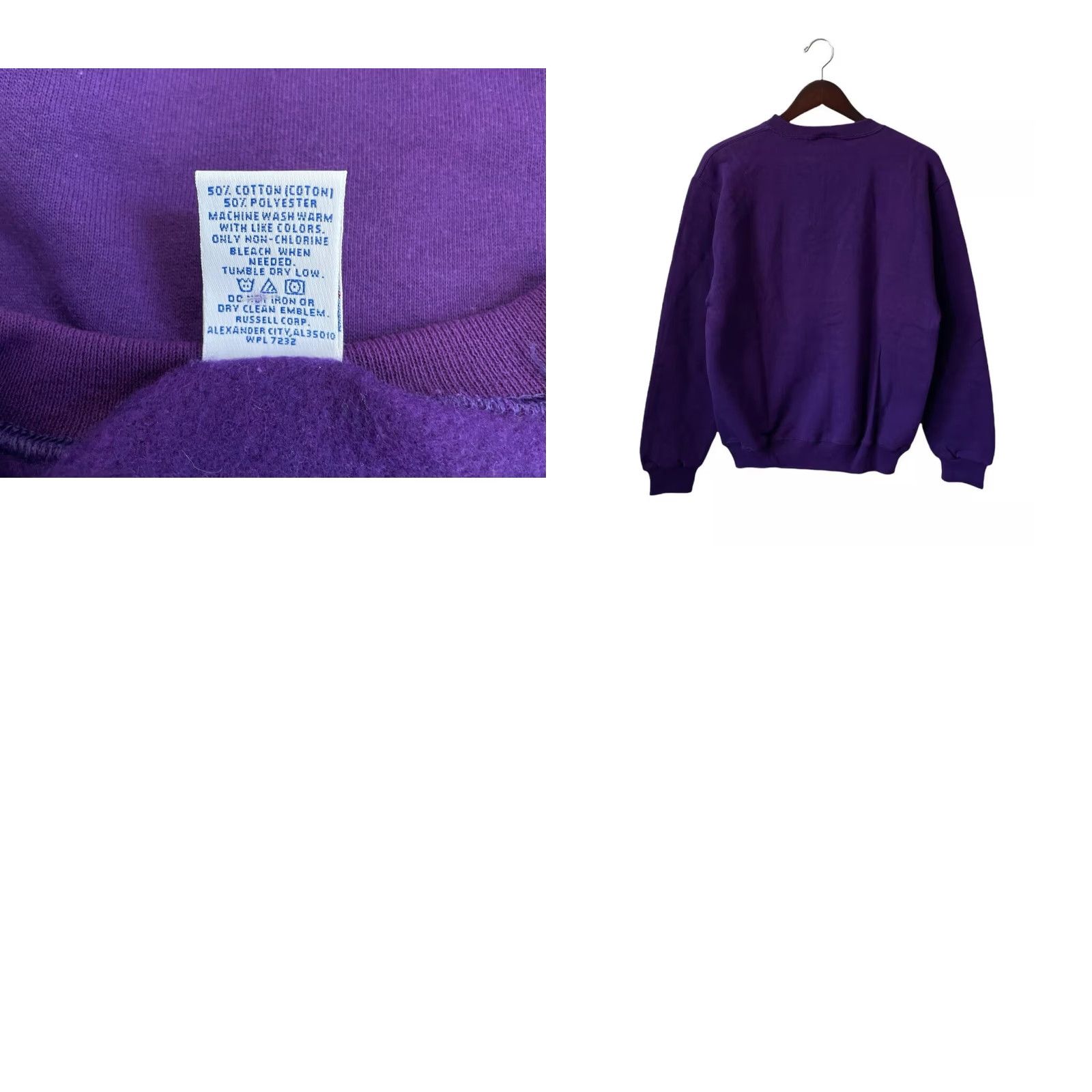 Russell Athletic VINTAGE Russell Athletic Crewneck Sweatshirt Mens S Purple Deadstock NWT Y2K Sweatshirt Crew Size US S / EU 44-46 / 1 - 8 Thumbnail