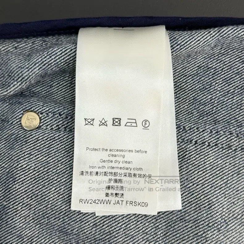 Louis Vuitton Louis Vuitton Denim blue presbyopic leather label checkerb Size 33" - 6 Thumbnail