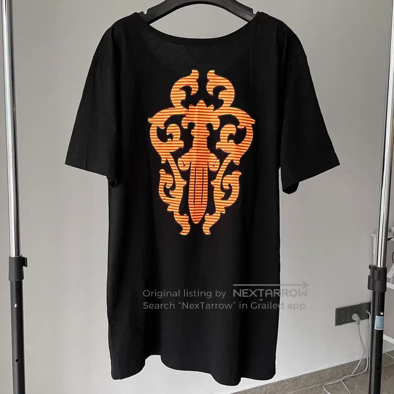 Chrome Hearts CHROME HEARTS Size XL Black and orange vine sword printing Size US XL / EU 56 / 4 - 2 Thumbnail