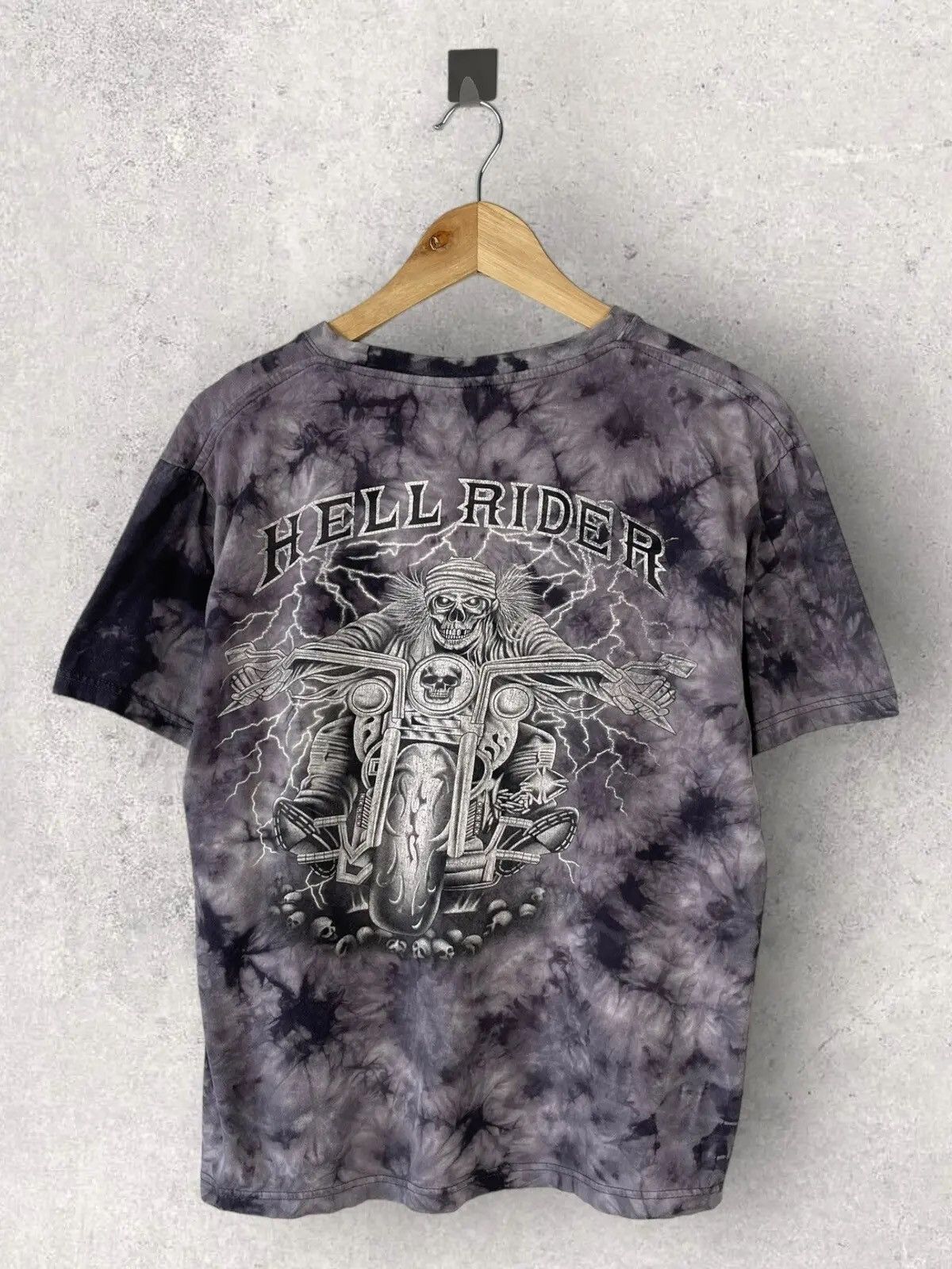 Band Tees Vintage Y2k Hell Raider Crazy Skull Biker Tee Size US M / EU 48-50 / 2 - 3 Thumbnail