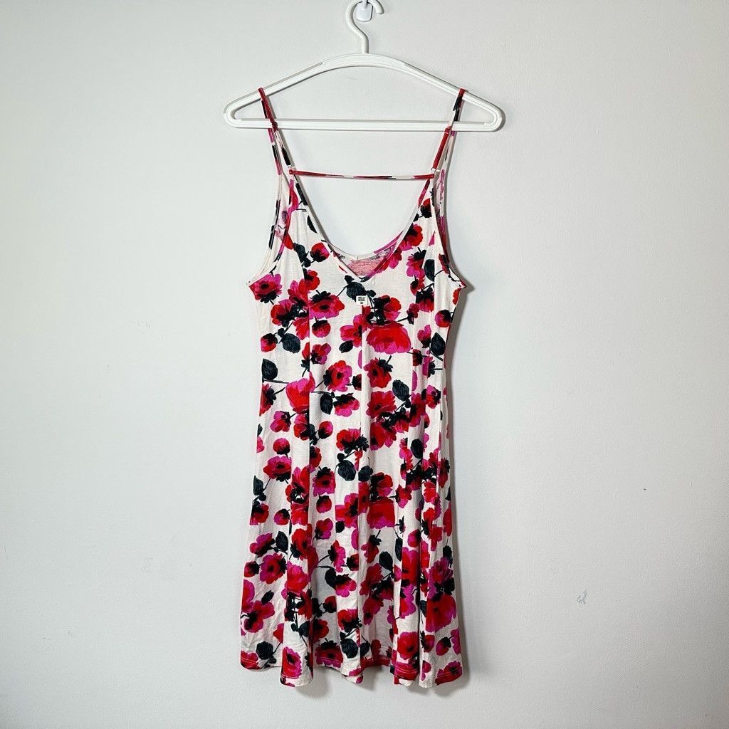 Billabong Billabong Floral Mini Fit Flare Dress Spaghetti Strap Large Size L / US 10 / IT 46 - 5 Thumbnail