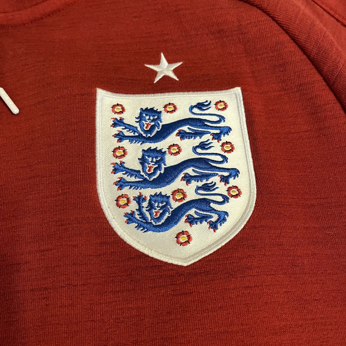 Nike Nike England Red Tech Fleece Sportswear Jacket Football Club Size US L / EU 52-54 / 3 - 4 Thumbnail