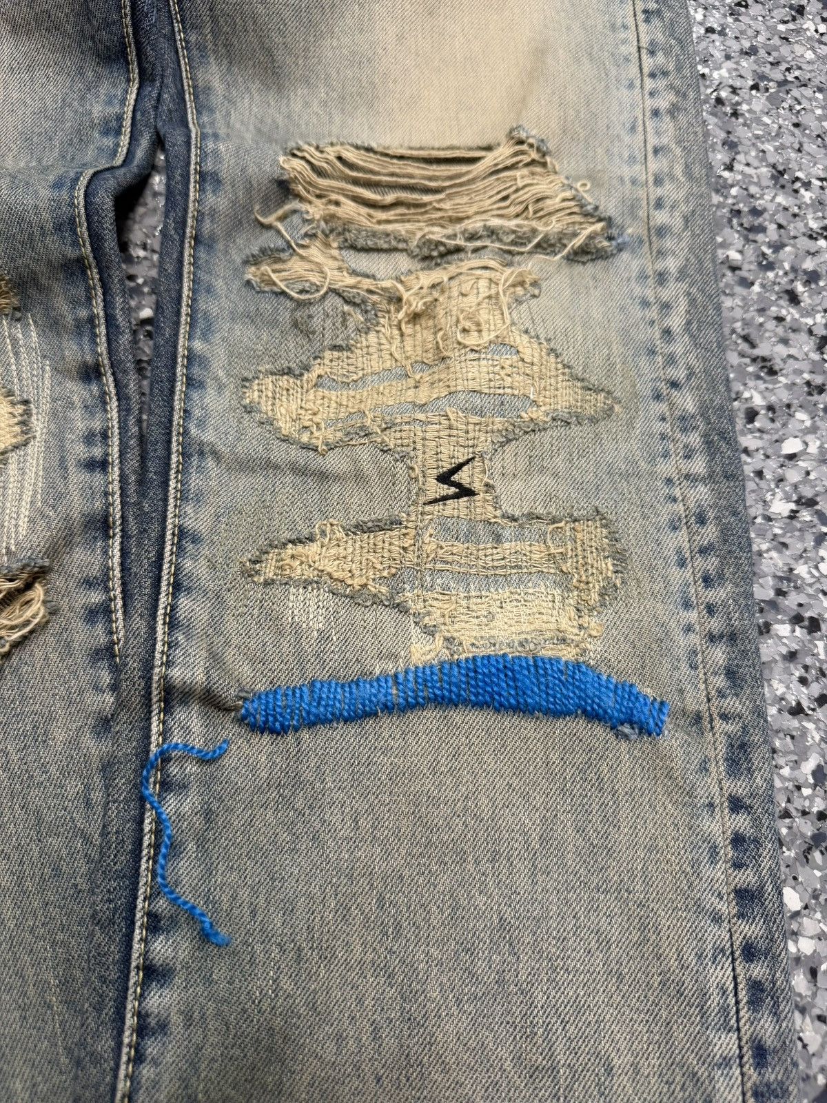 Undercover Undercover SS10 Blue Yarn 68 Denim Size 2 Men’s (Blue Yarns) Size US 30 / EU 46 - 2 Thumbnail