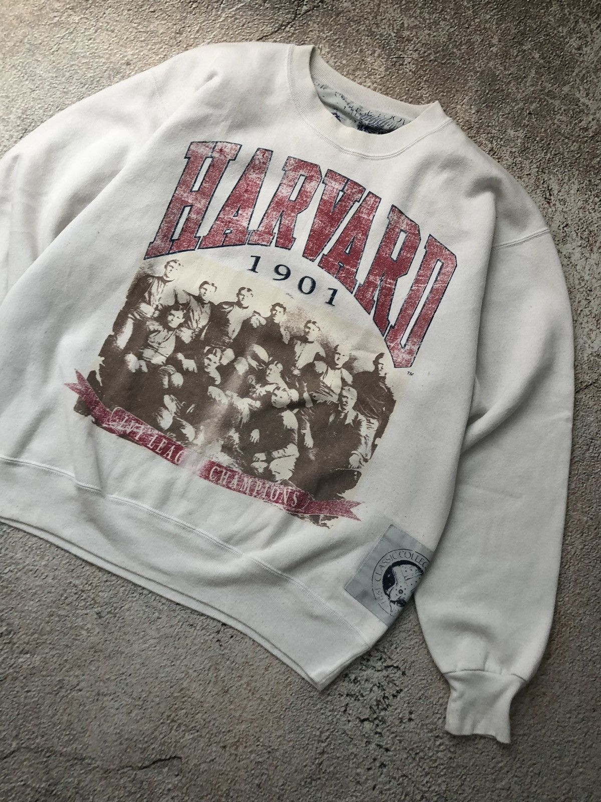 Vintage Vintage sweatshirt Harvard boxy fit Size US XL / EU 56 / 4 - 2 Thumbnail