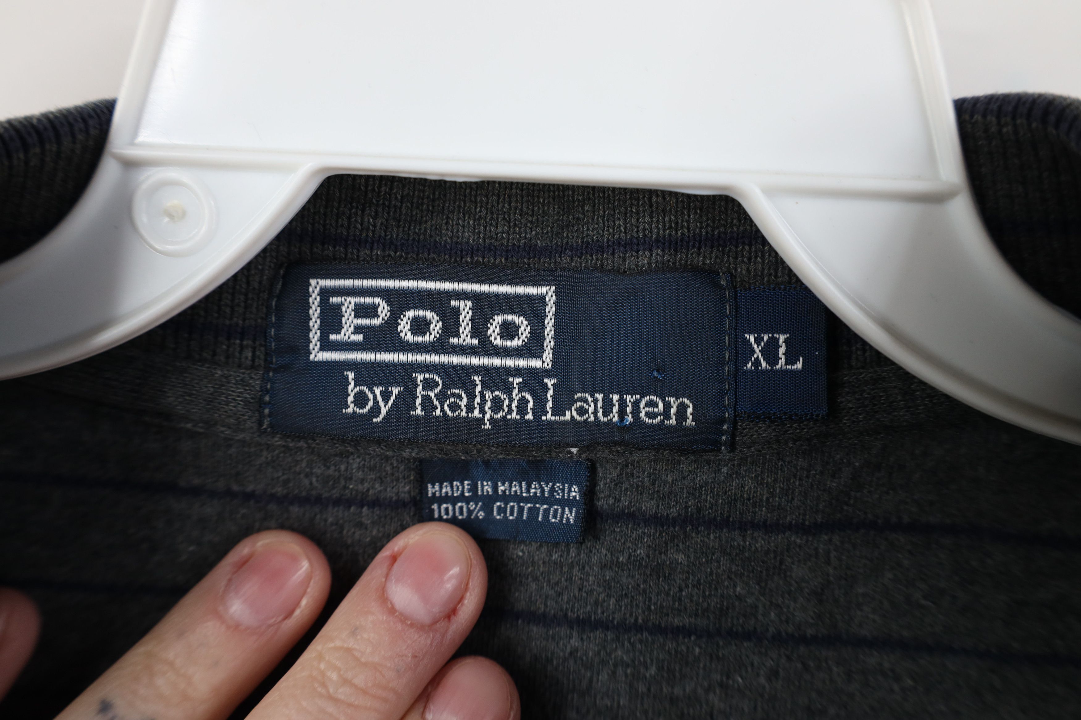 Ralph Lauren Vintage 90s Ralph Lauren Soft Touch Long Sleeve Rugby Polo Size US XL / EU 56 / 4 - 8 Thumbnail