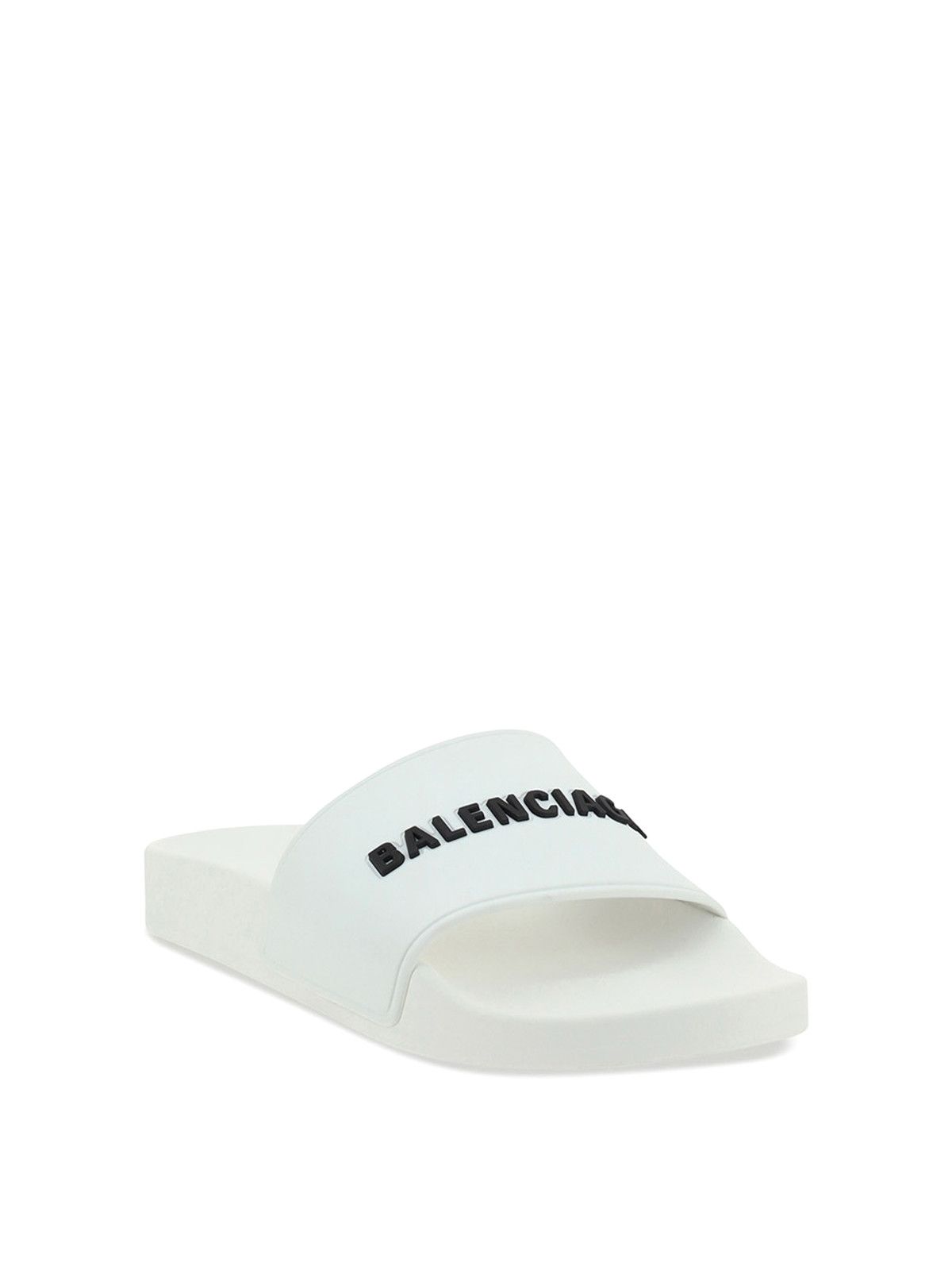 Balenciaga o1bcso1str0426 Pool Slide Sandals in White Size US 9 / IT 39 - 2 Thumbnail