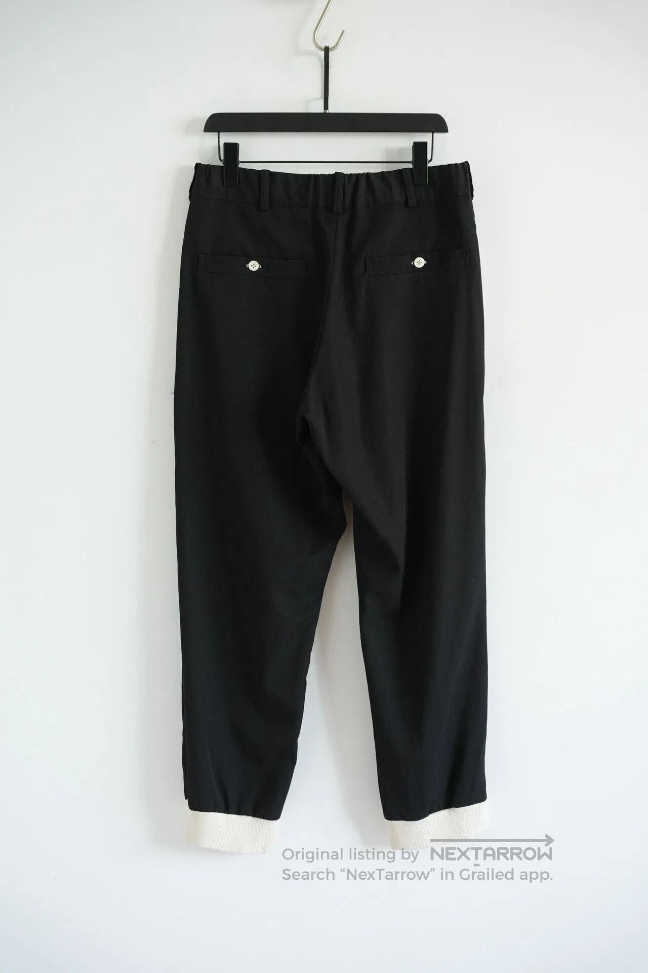 Yohji Yamamoto Yohji Yamamoto Black Wool Pants. Size US 30 / EU 46 - 2 Thumbnail