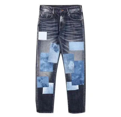 Jean 20SS Indigo Union Japanese Patchwork Boro Jeans Size US 32 / EU 48 - 1 Thumbnail