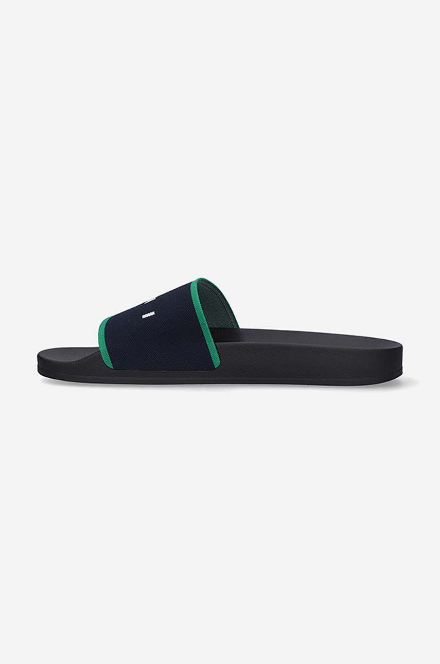 Marni o1y0225 Logo Slippers in Midnight Blue/Green Size US 7 / EU 40 - 2 Thumbnail