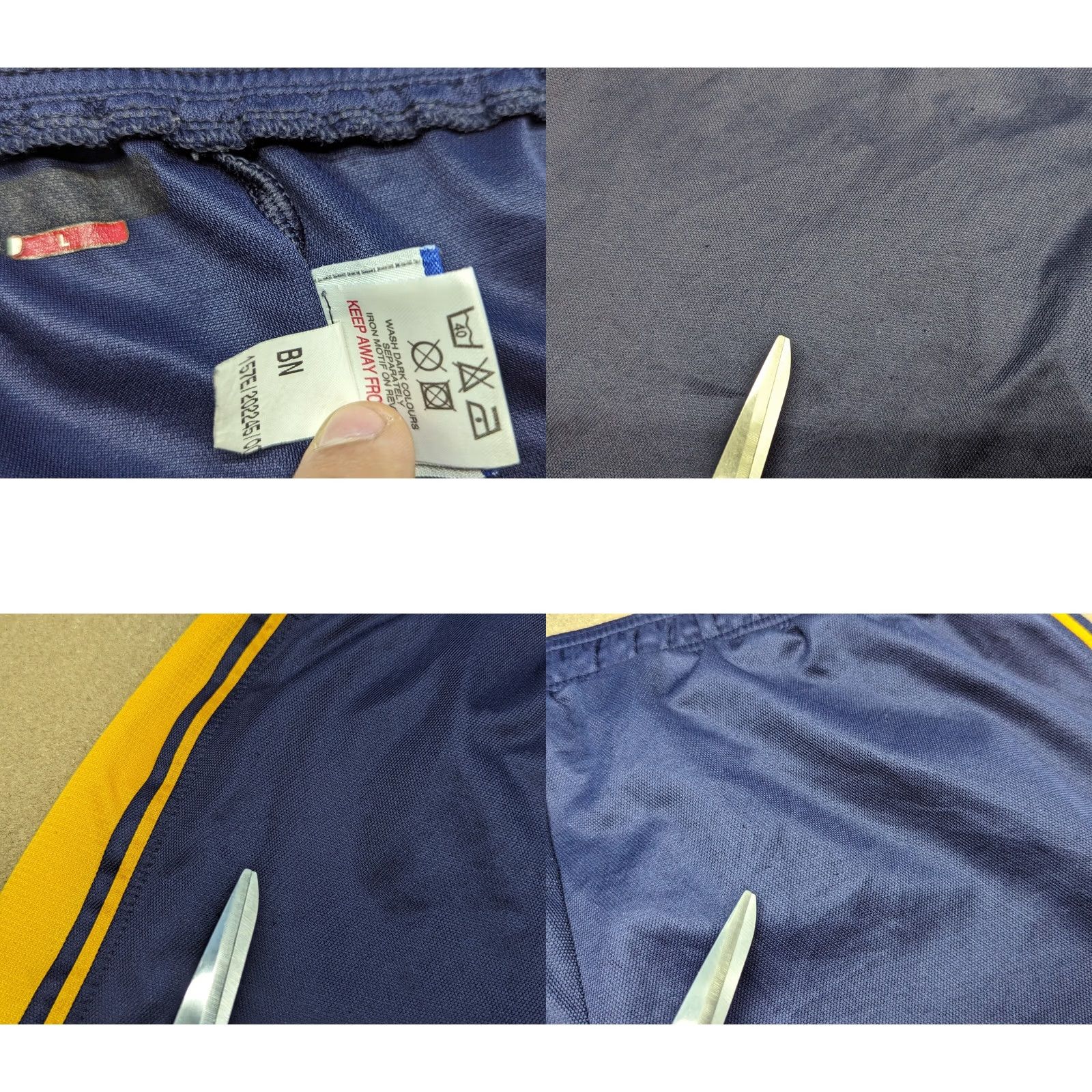 Reebok Vintage Reebok Away Shorts Football Soccer Blue Mens L Size US 34 / EU 50 - 9 Thumbnail
