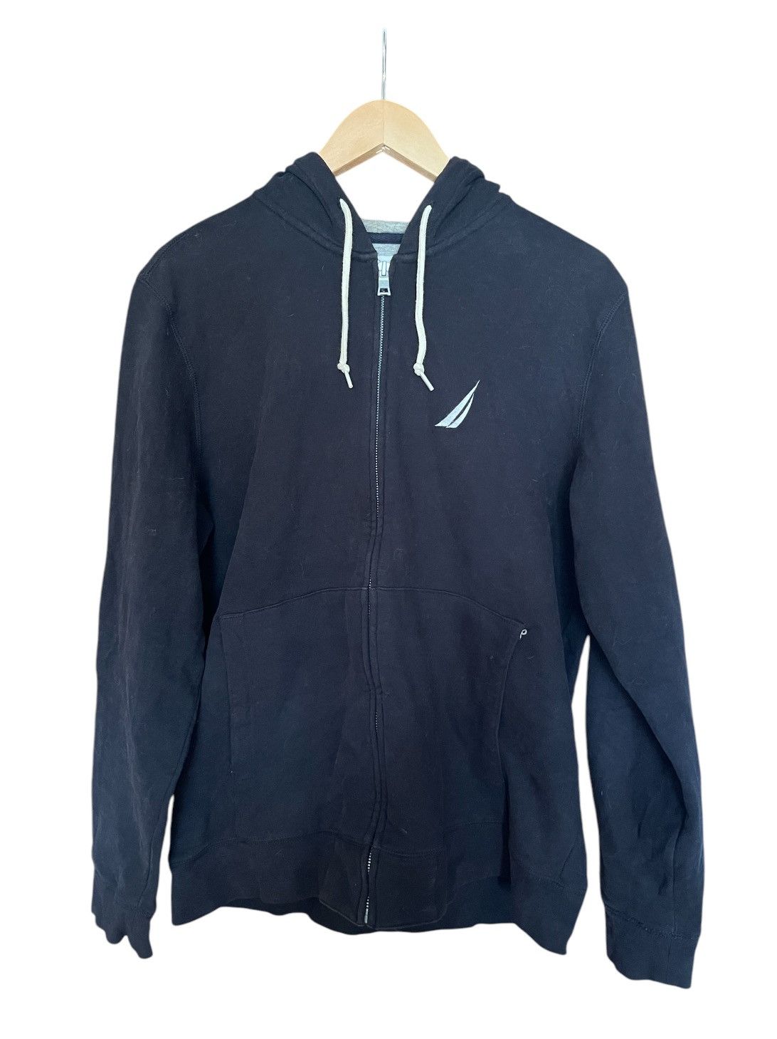 Nautica Nautica Zip Vintage Black Hoodie Size US M / EU 48-50 / 2 - 5 Thumbnail
